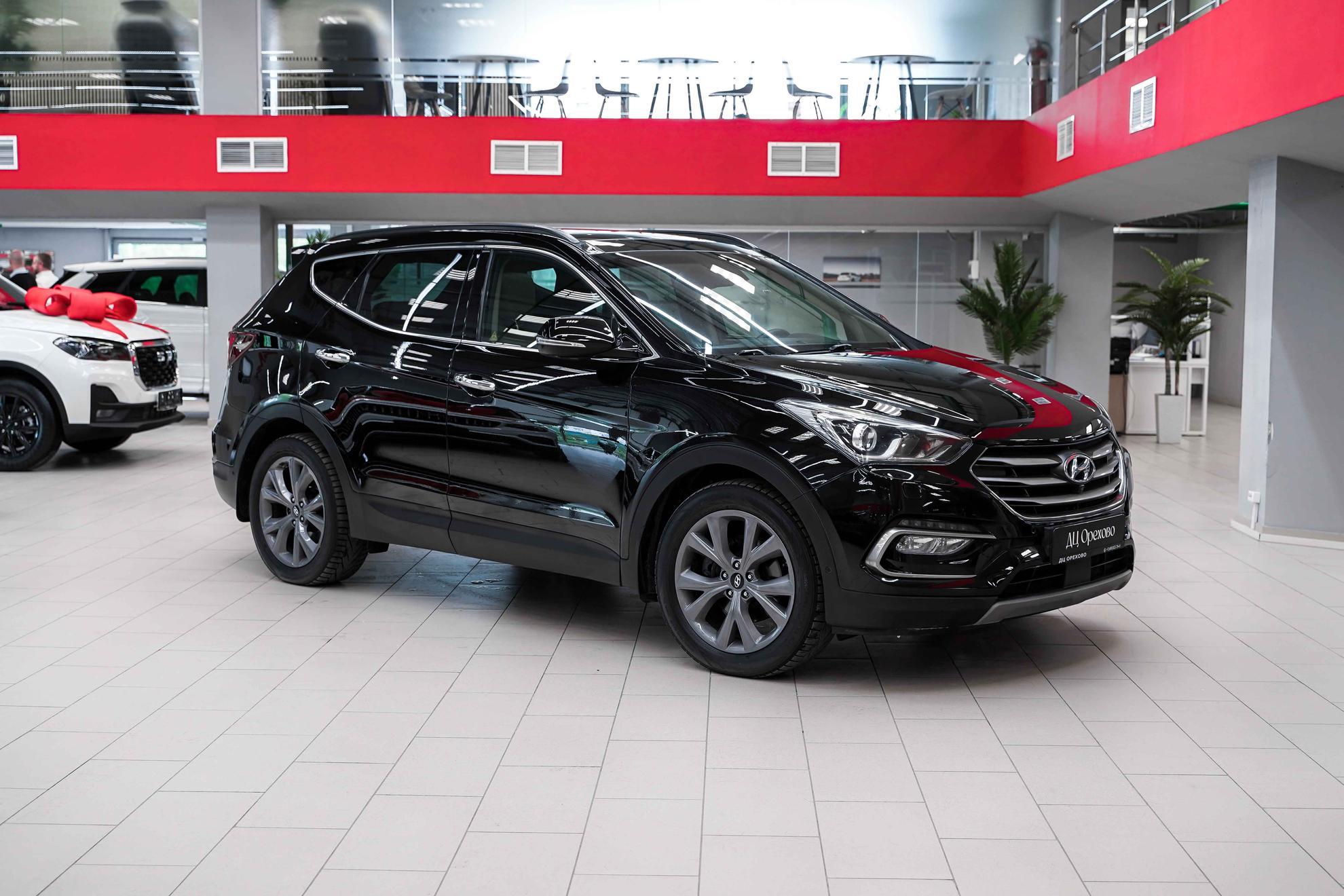 Hyundai Santa Fe 2018, черный, ДЦ Орехово