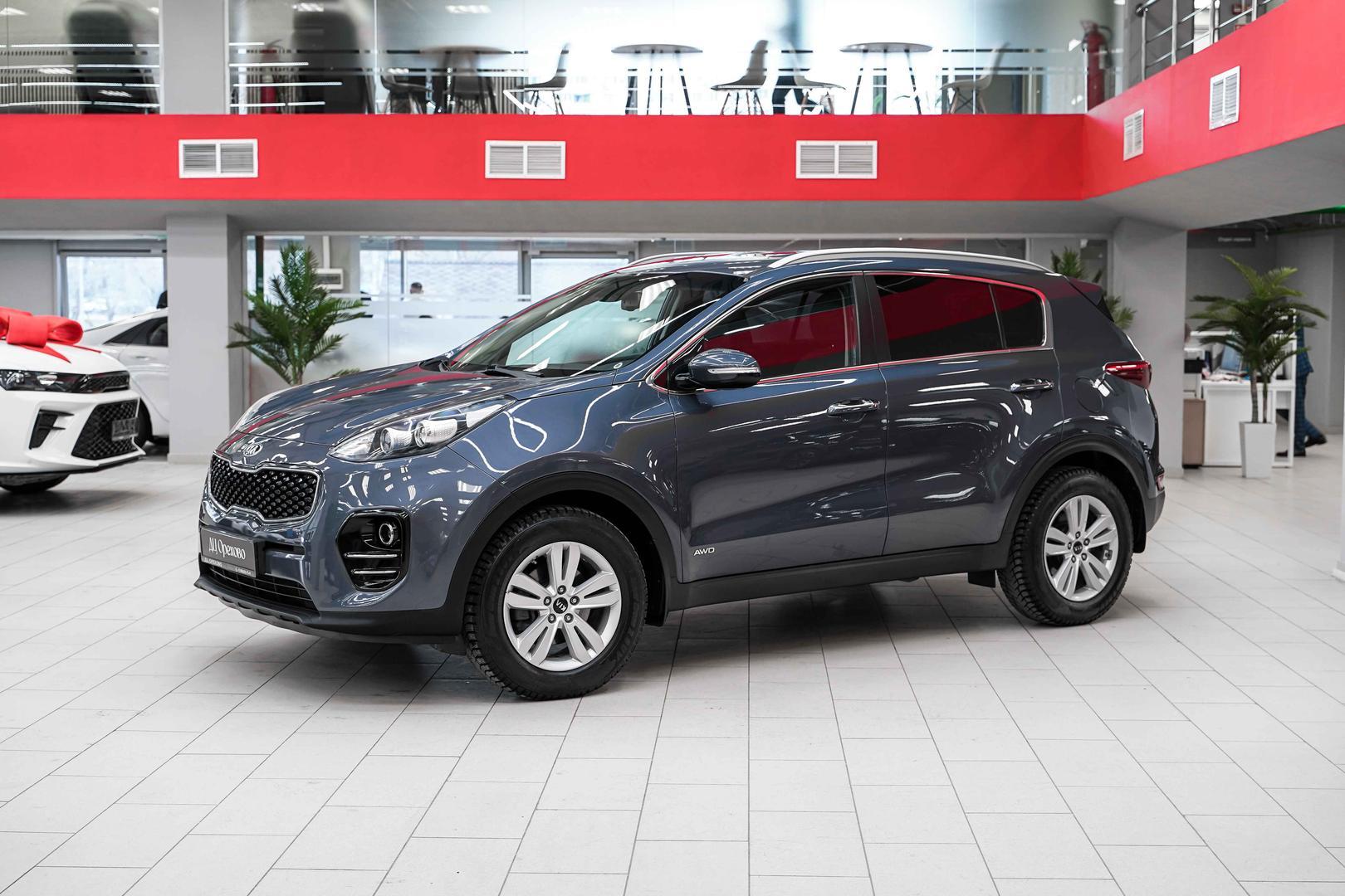 Kia Sportage 2016, синий, ДЦ Орехово