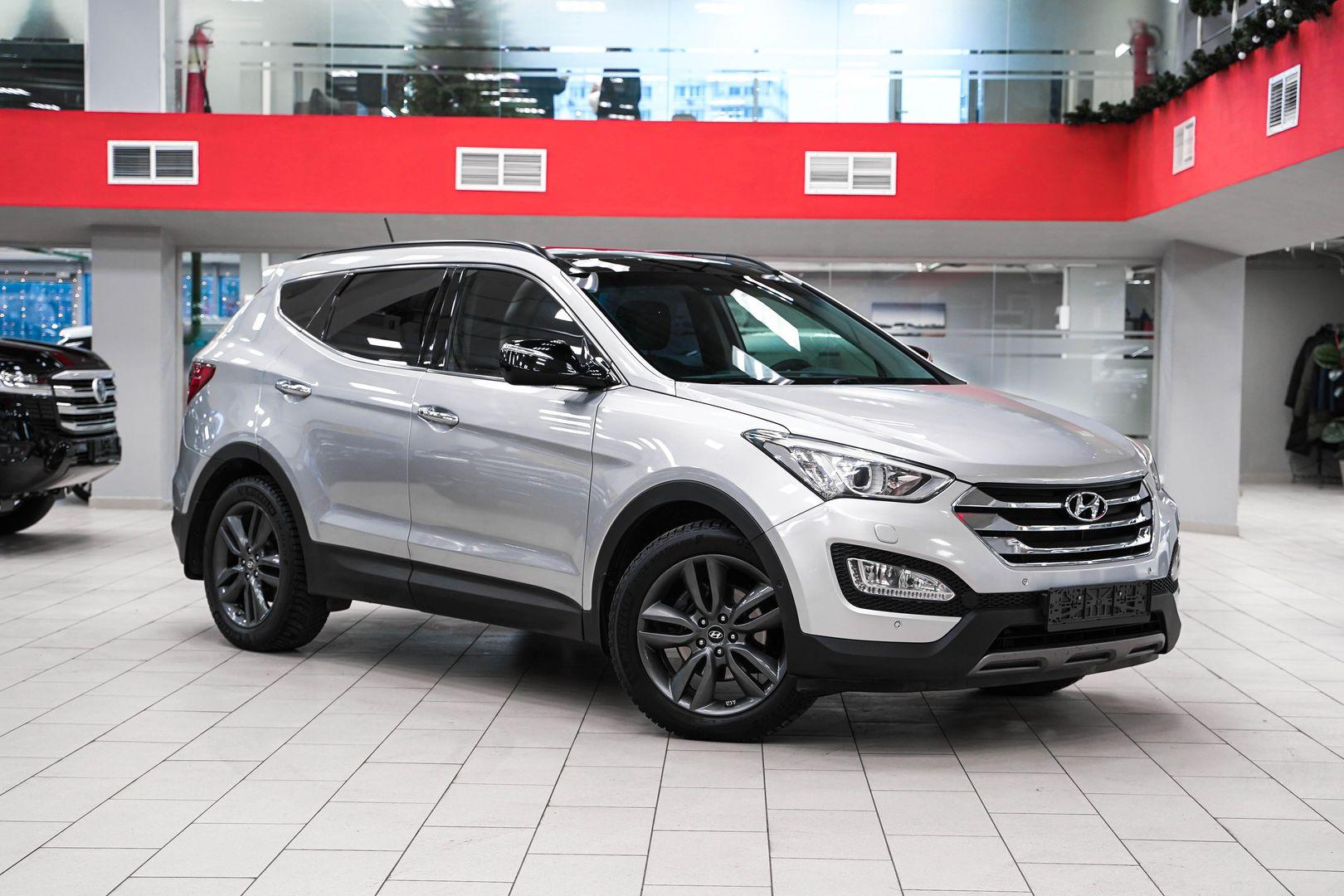 Hyundai Santa Fe 2014, серебряный, ДЦ Орехово