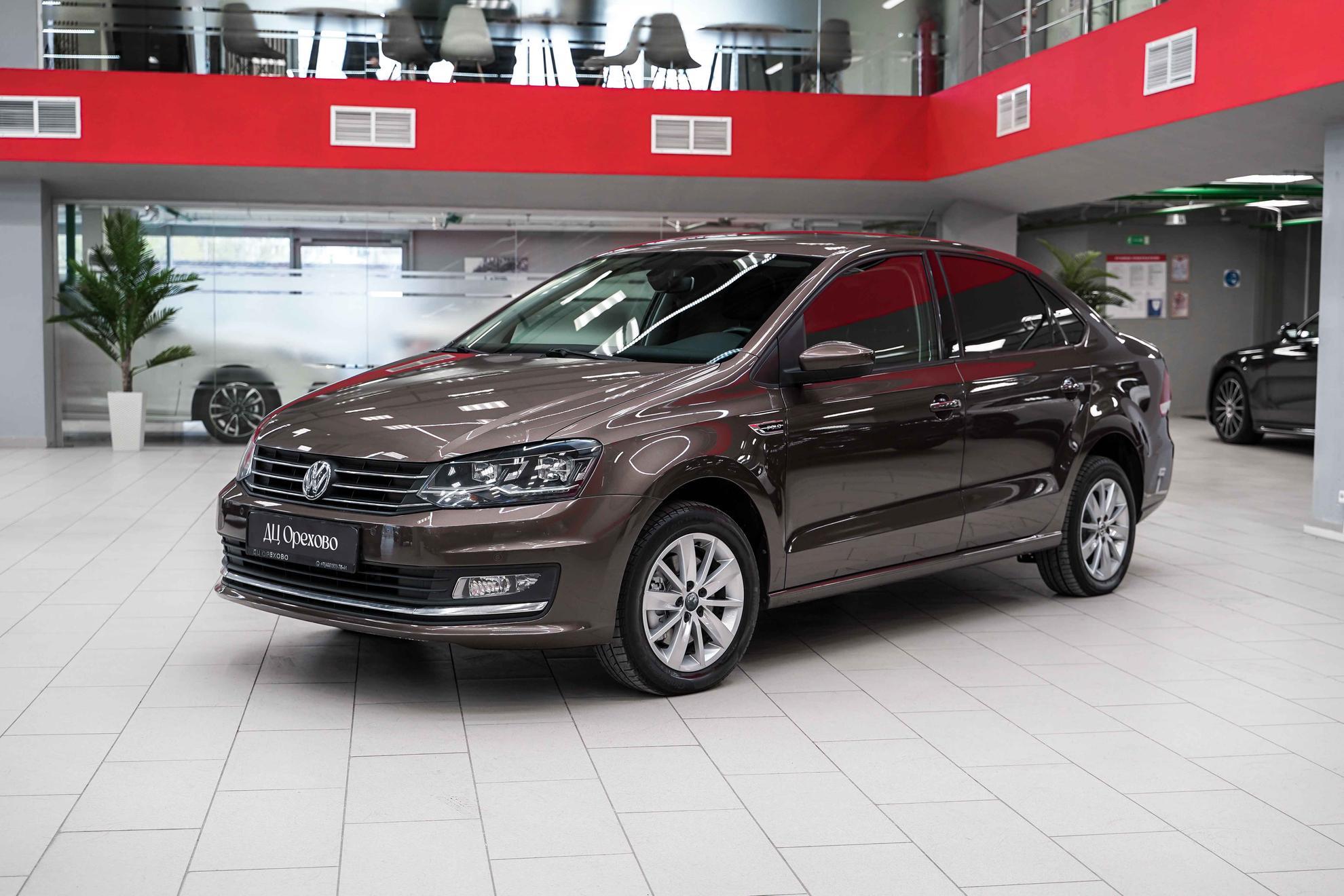 Volkswagen Polo 2018, коричневый, ДЦ Орехово
