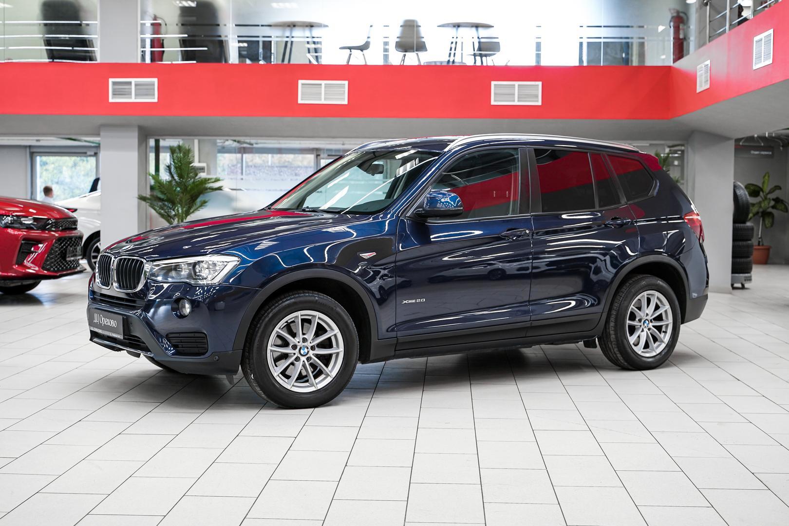 BMW X3 2014, синий, ДЦ Орехово