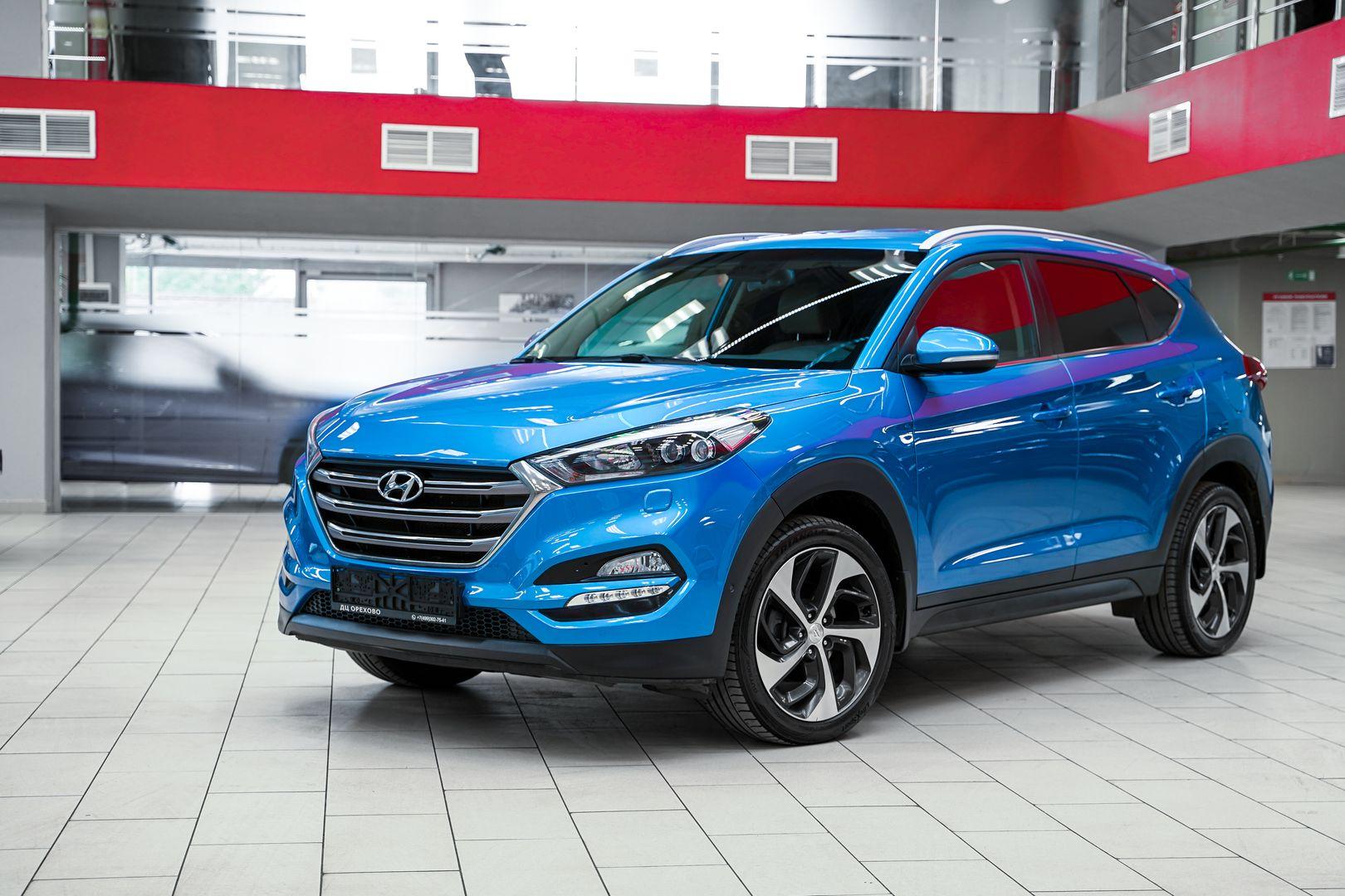Hyundai Tucson 2017, голубой, ДЦ Орехово