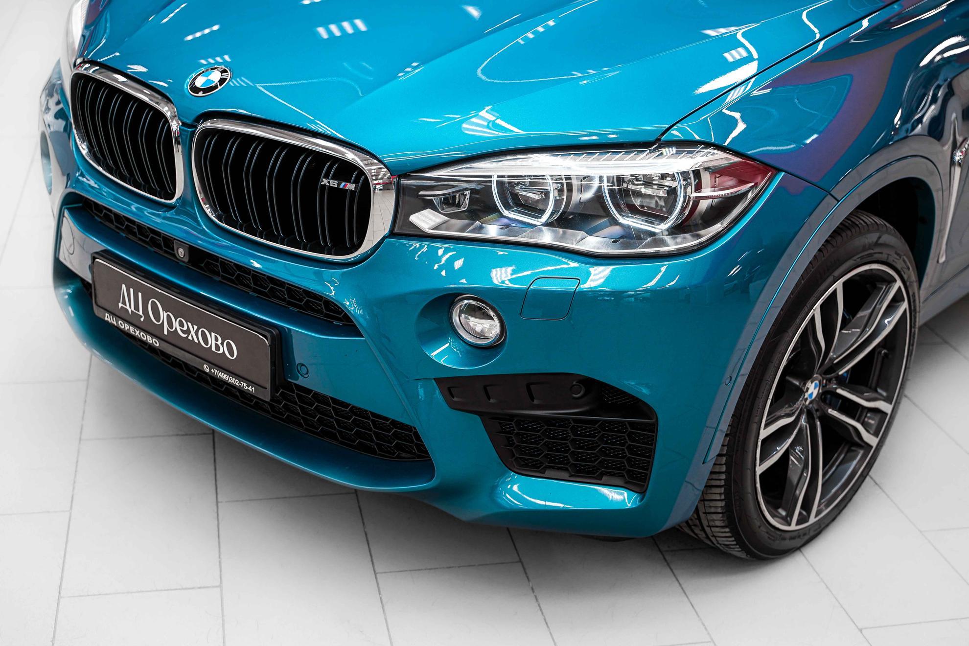 BMW X6 M 2018, голубой, ДЦ Орехово