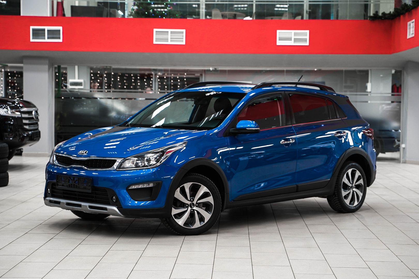 Kia Rio X-Line 2019, синий, ДЦ Орехово