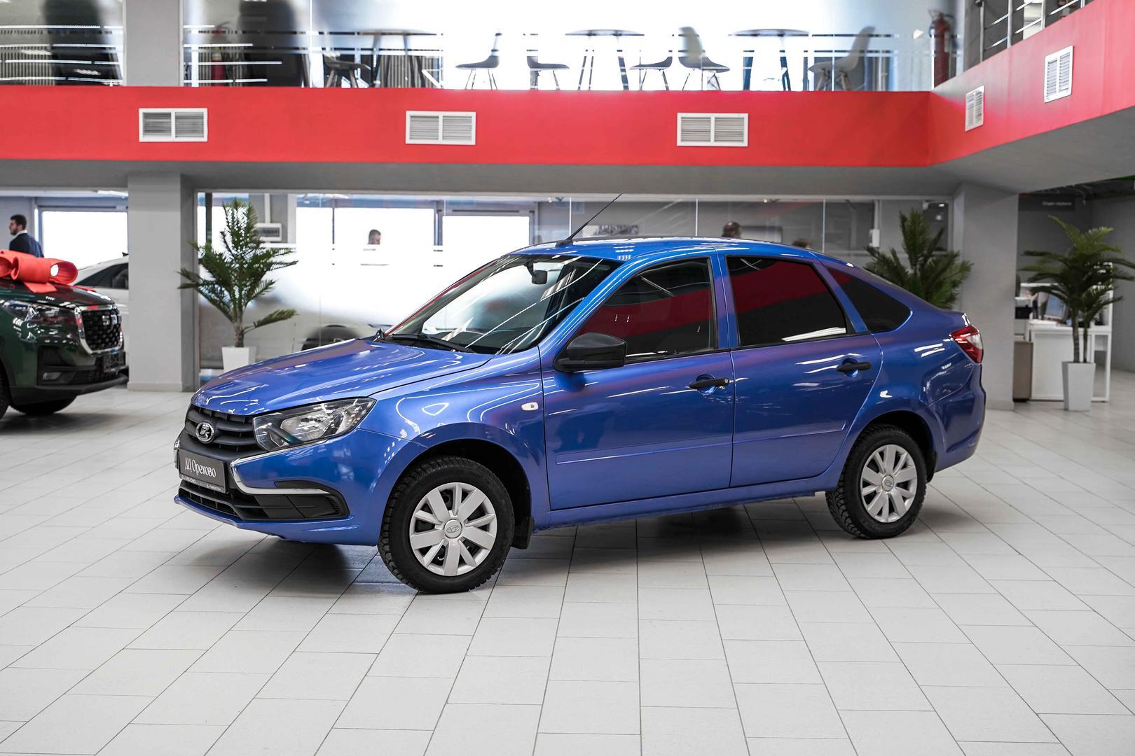 LADA (ВАЗ) Granta 2019, синий, ДЦ Орехово