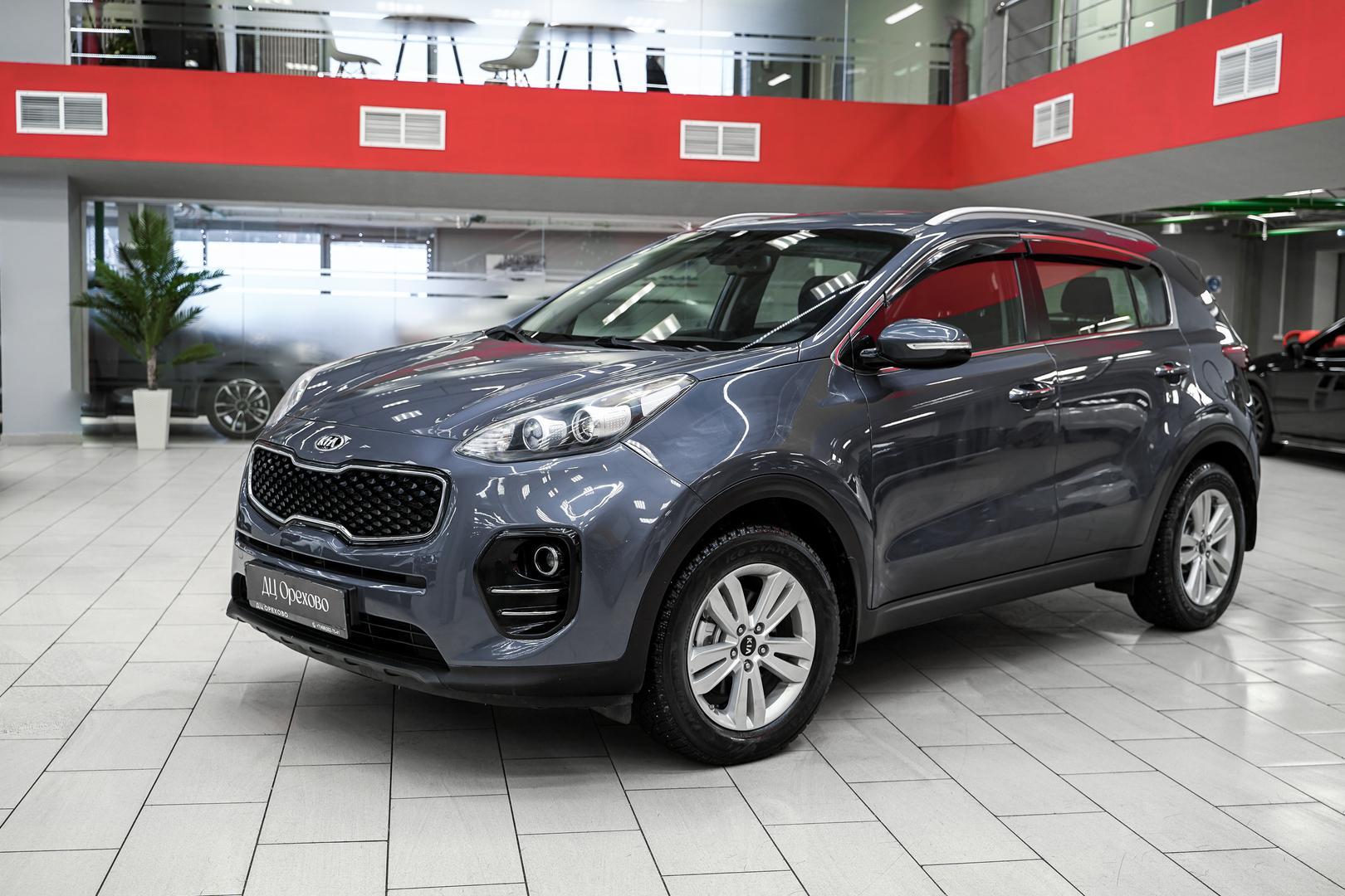 Kia Sportage 2016, синий, ДЦ Орехово