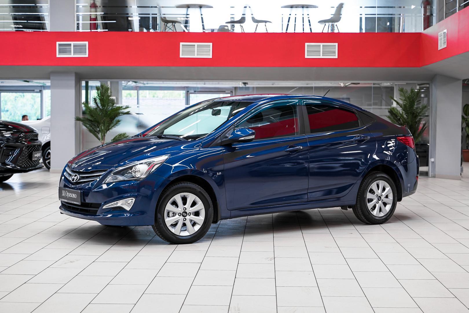 Hyundai Solaris 2016, синий, ДЦ Орехово