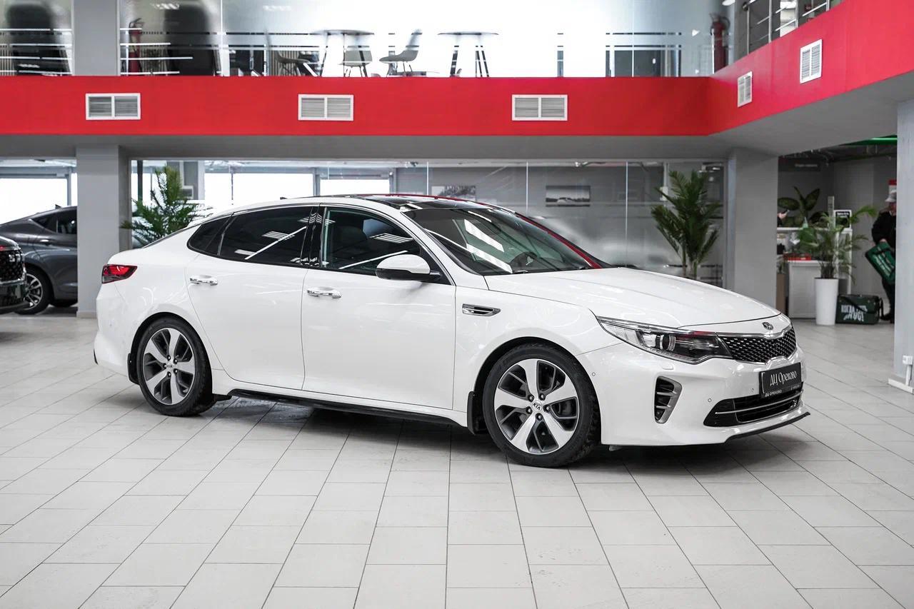 Kia Optima 2016, белый, ДЦ Орехово