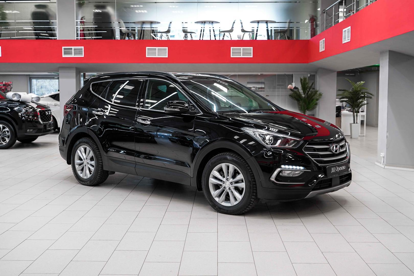 Hyundai Santa Fe 2016, черный, ДЦ Орехово