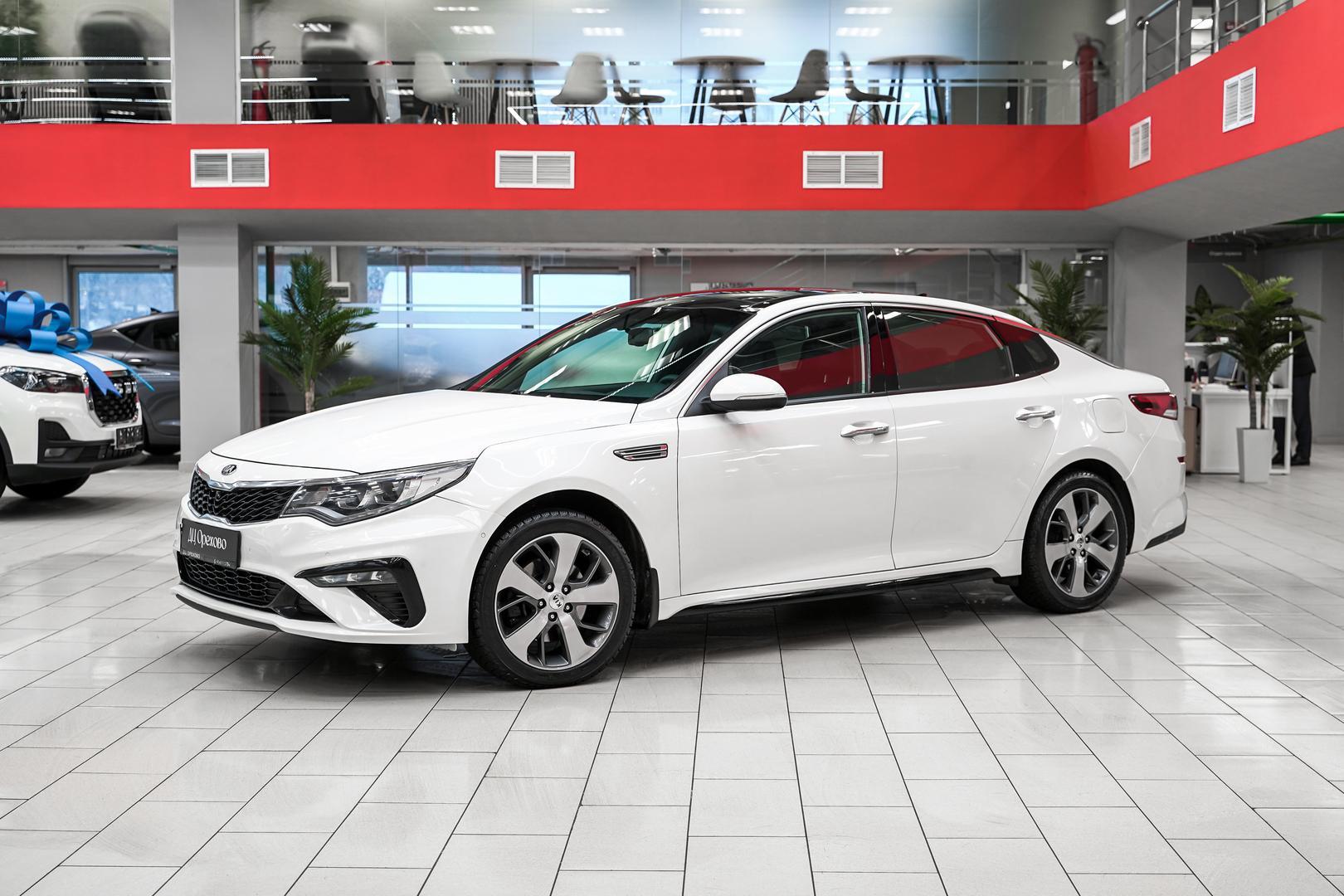 Kia Optima 2019, белый, ДЦ Орехово