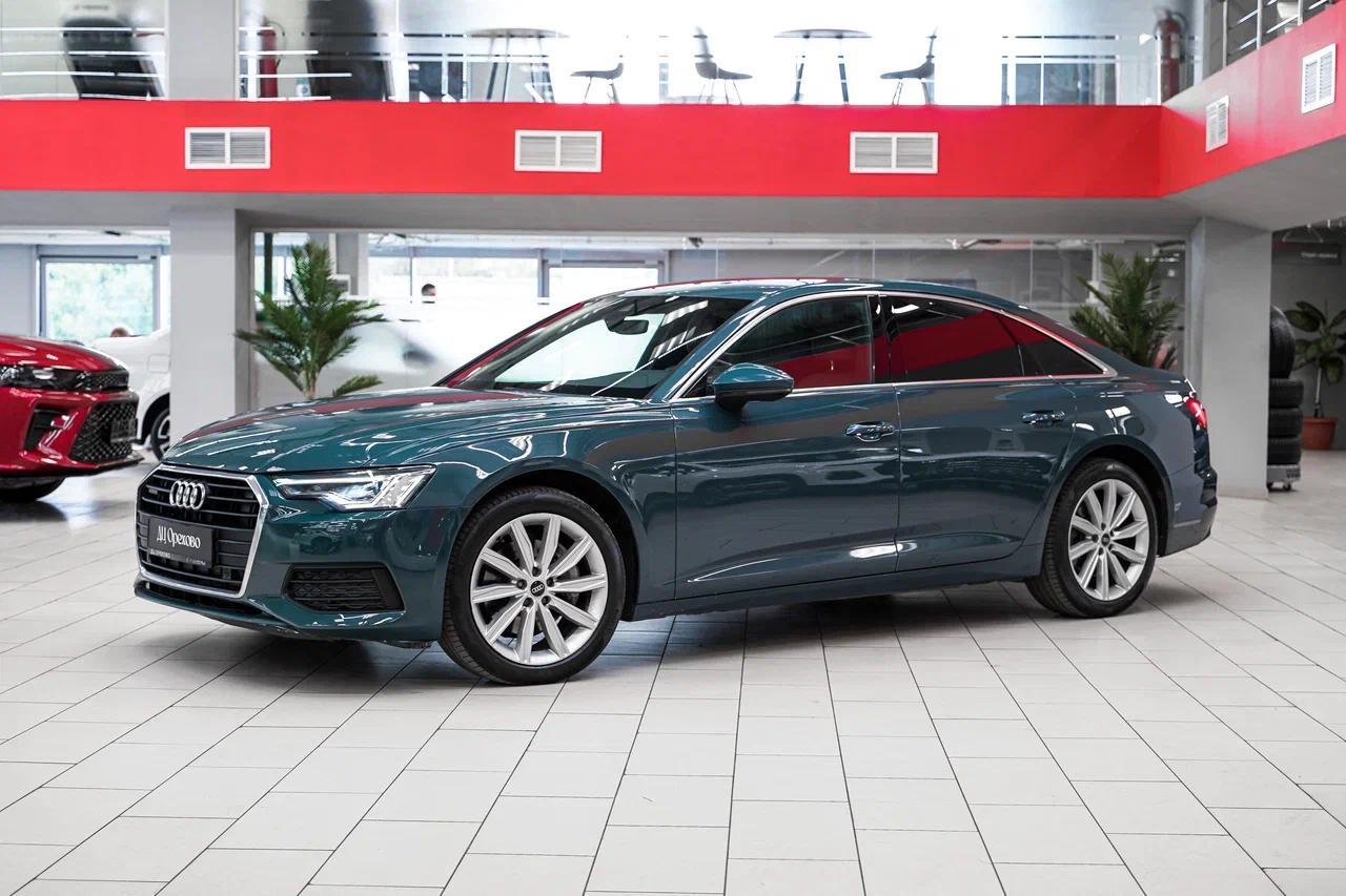 Audi A6 2021, зеленый, ДЦ Орехово