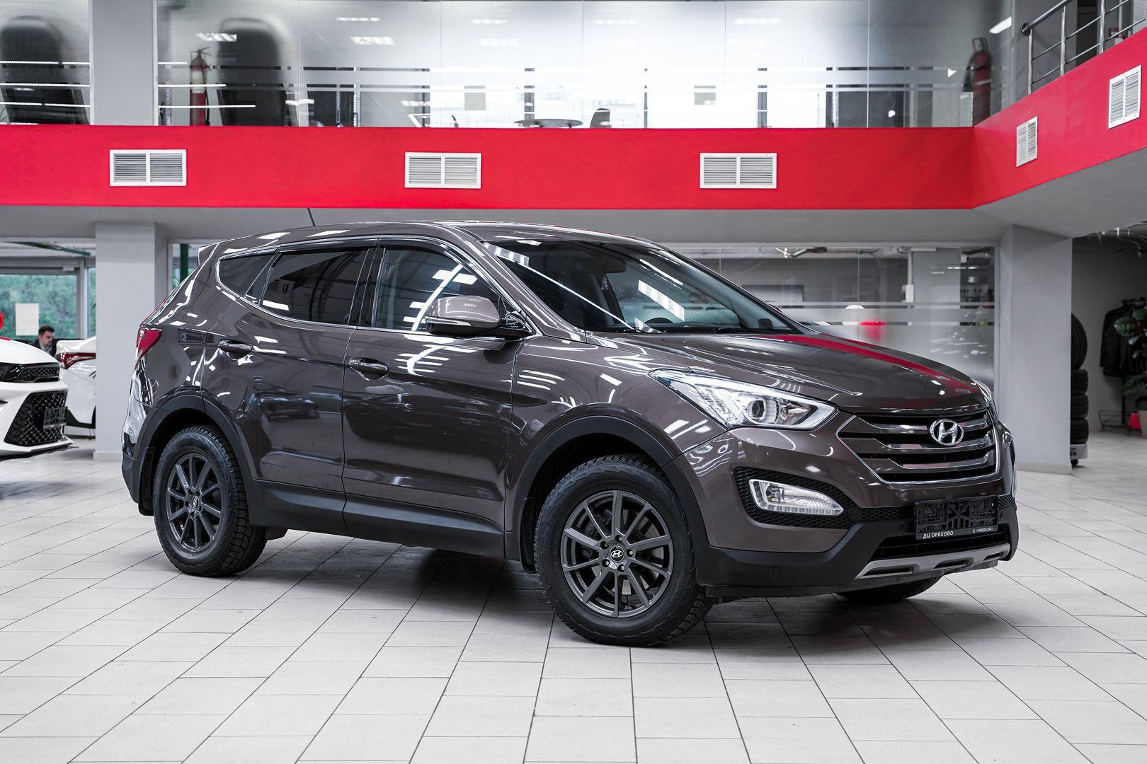 Hyundai Santa Fe 2014, коричневый, ДЦ Орехово