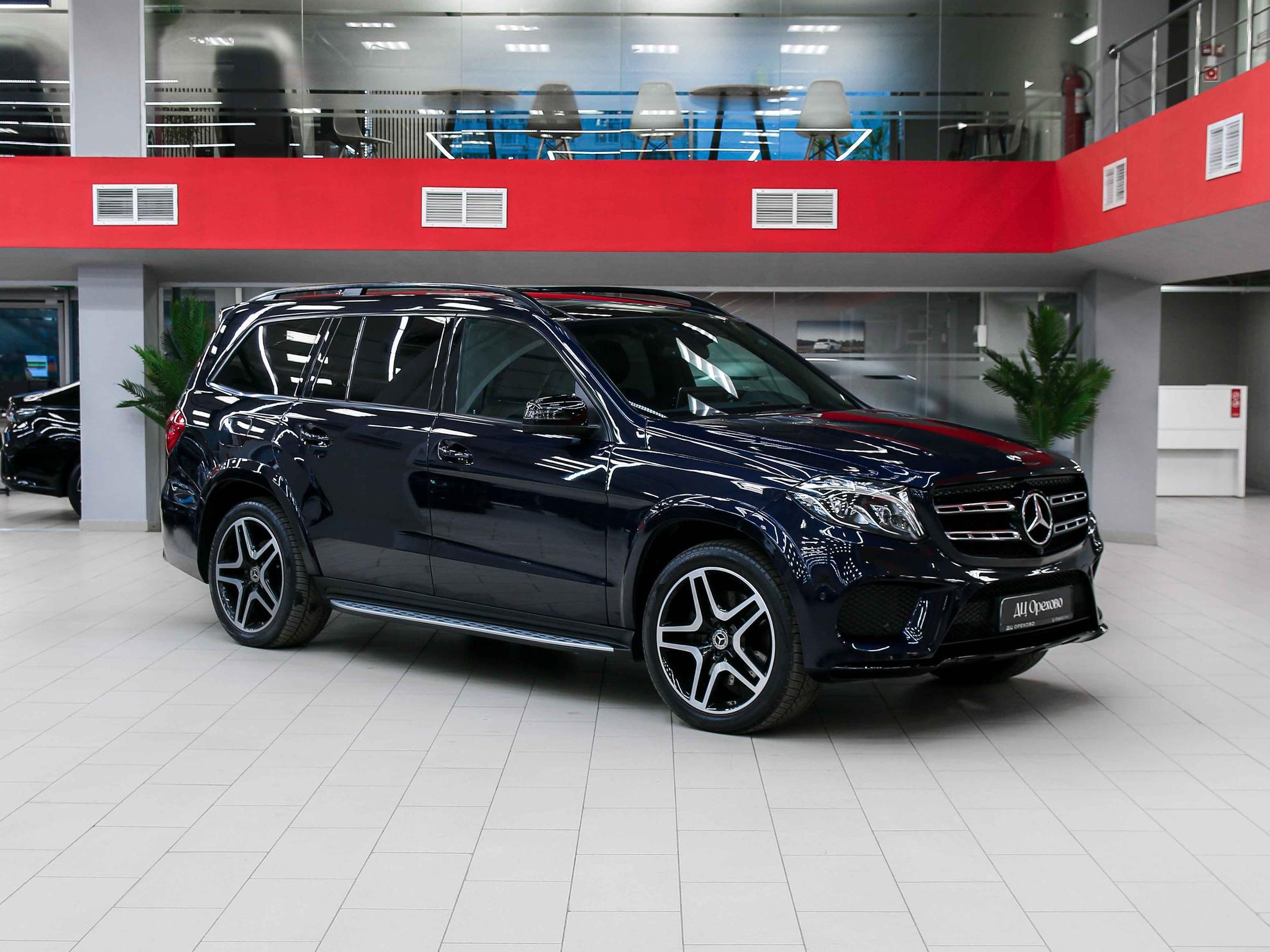 Mercedes-Benz GLS 2017, синий, ДЦ Орехово