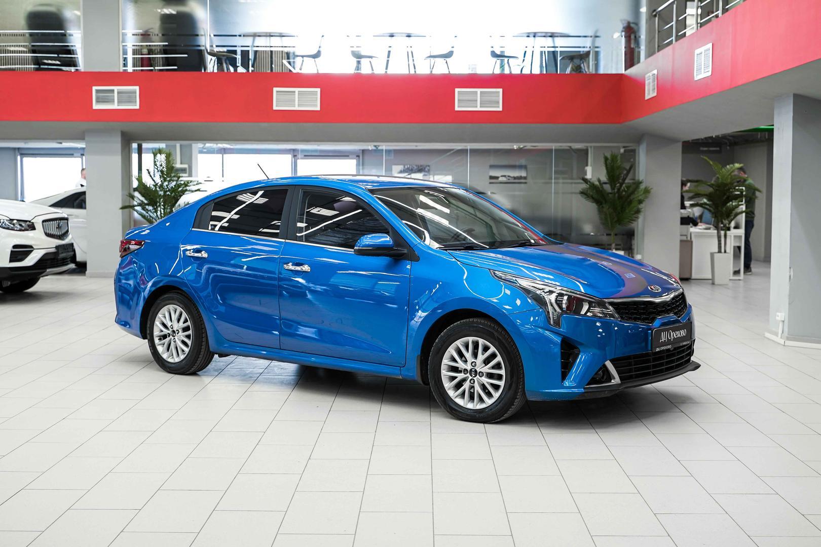 Kia Rio 2021, синий, ДЦ Орехово