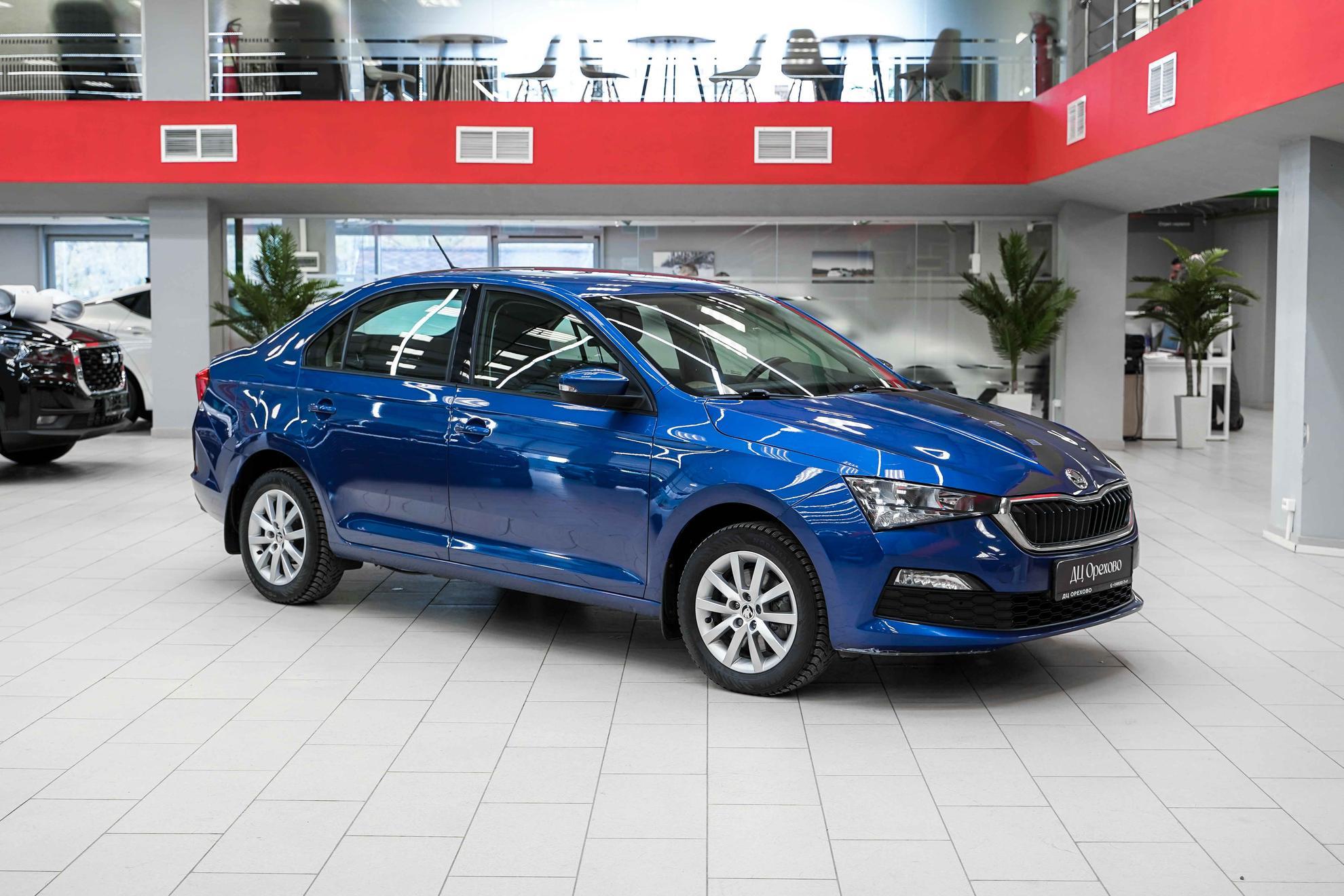 Skoda Rapid 2021, синий, ДЦ Орехово
