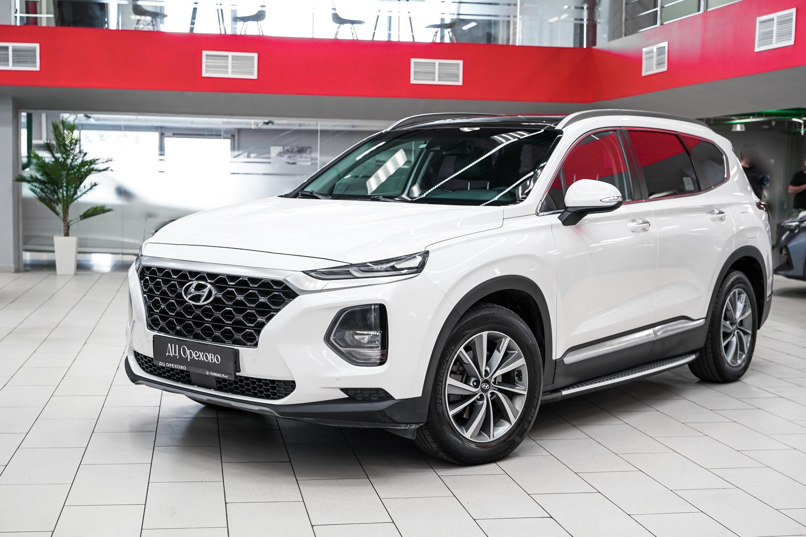 Hyundai Santa Fe 2019, белый, ДЦ Орехово