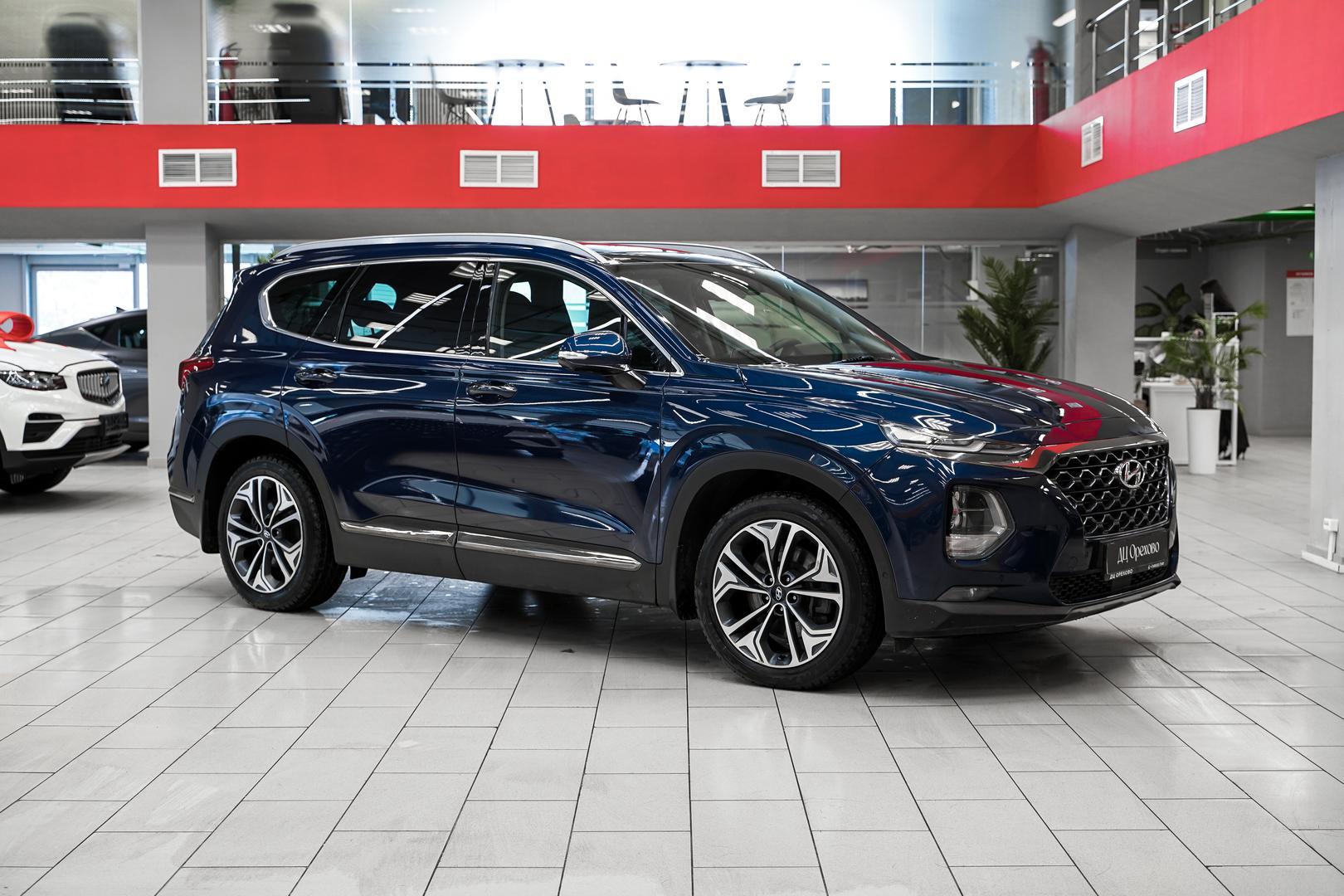 Hyundai Santa Fe 2019, синий, ДЦ Орехово