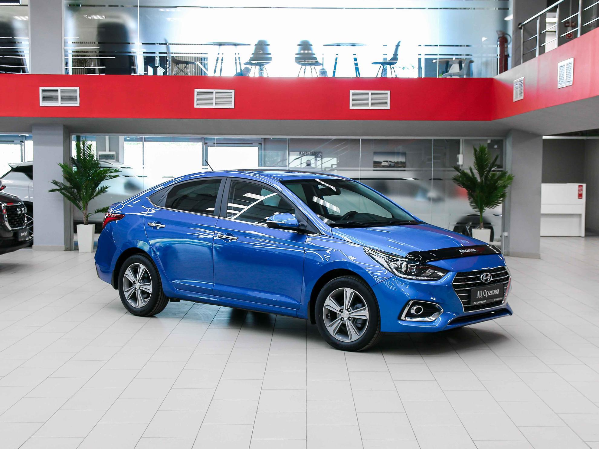 Hyundai Solaris 2017, синий, ДЦ Орехово