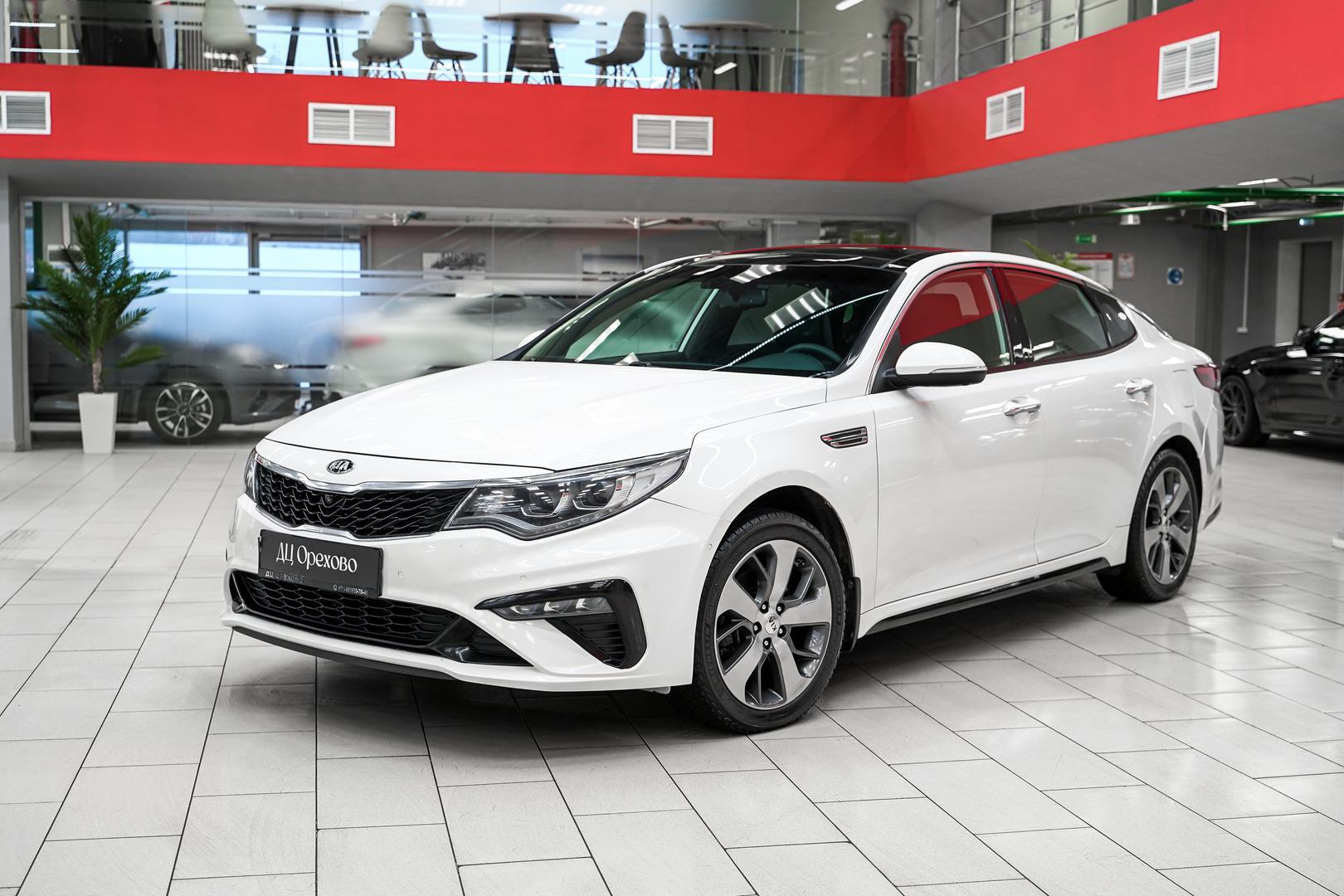 Kia Optima 2019, белый, ДЦ Орехово