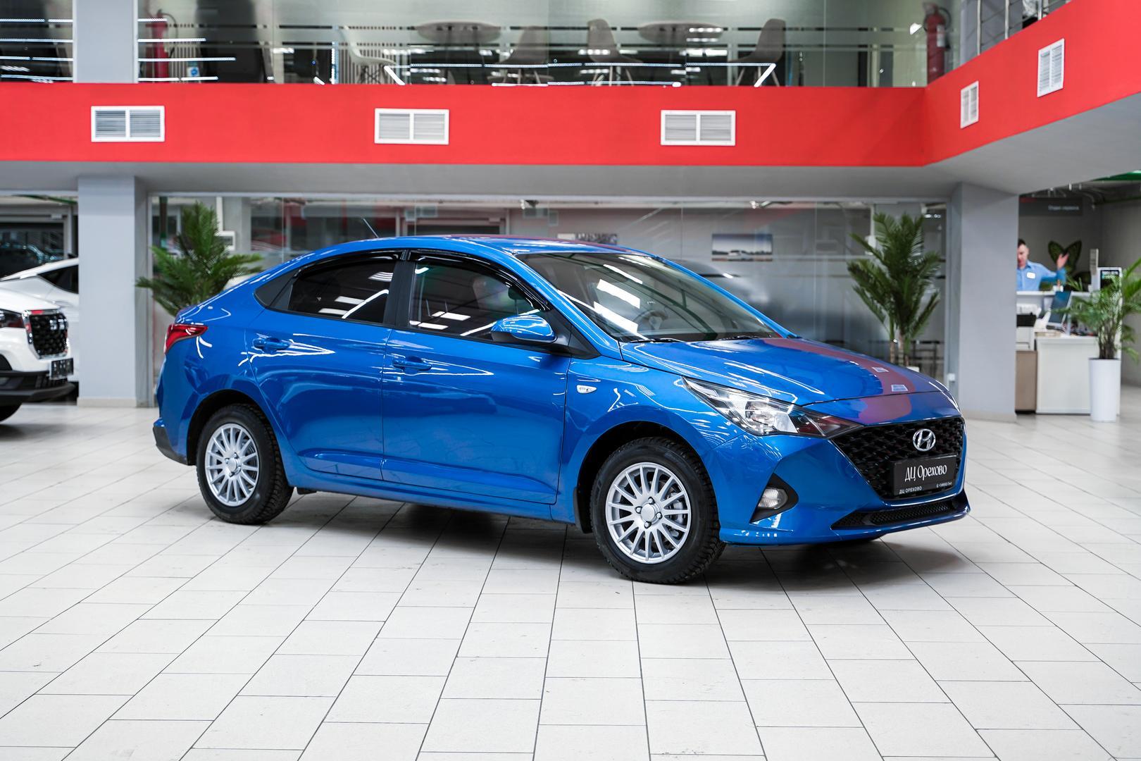 Hyundai Solaris 2021, синий, ДЦ Орехово