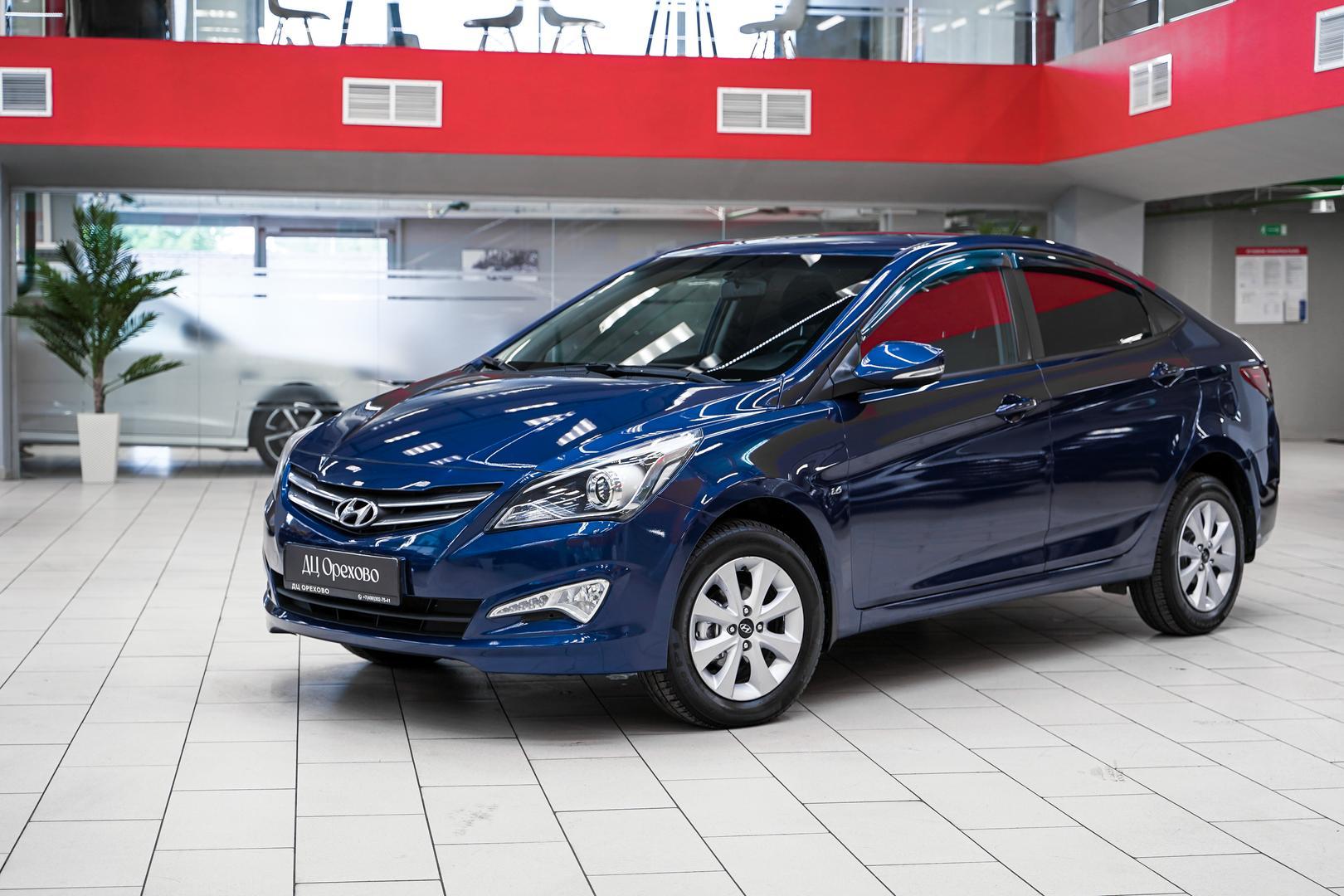 Hyundai Solaris 2016, синий, ДЦ Орехово