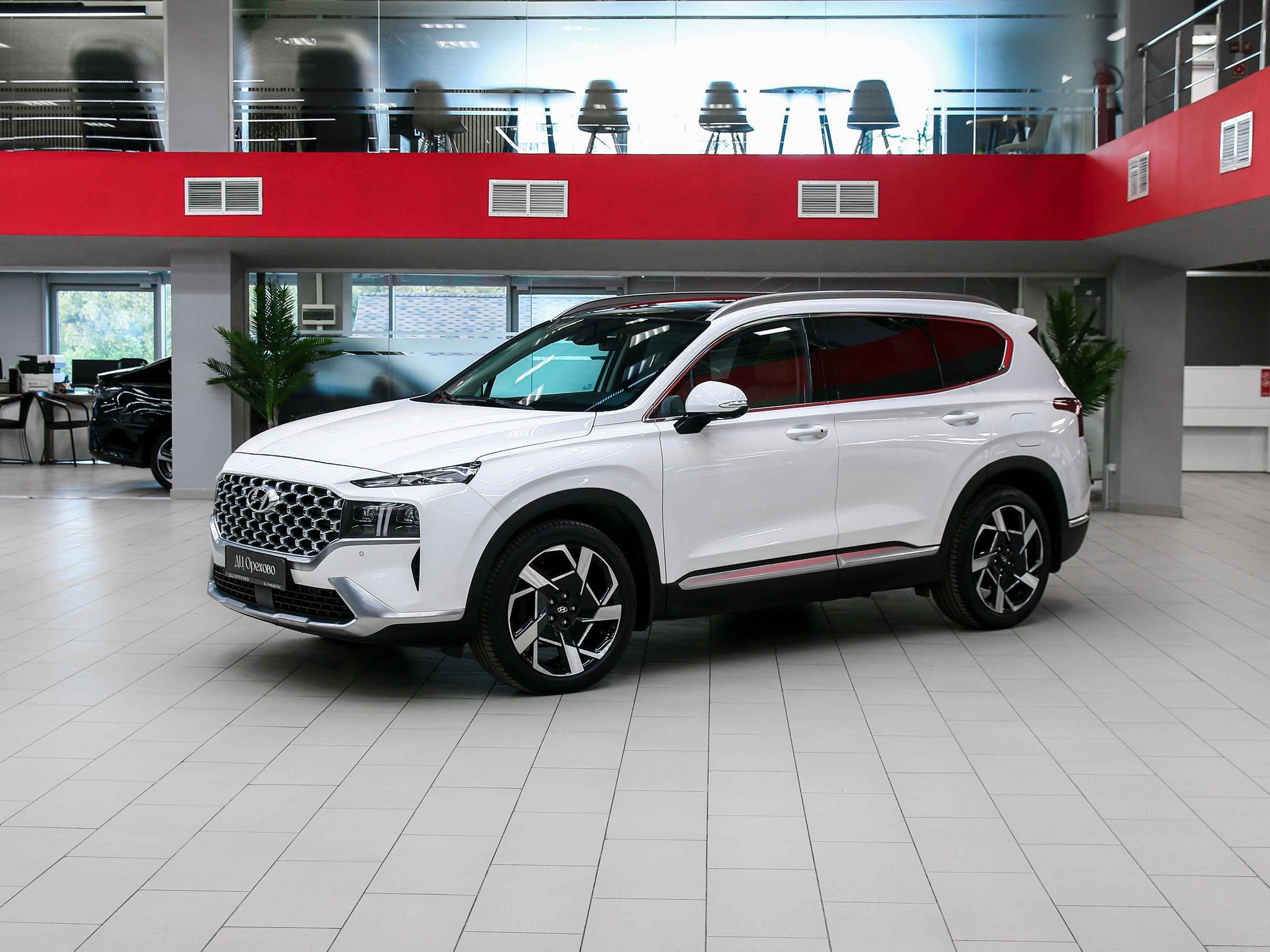Hyundai Santa Fe 2021, белый, ДЦ Орехово