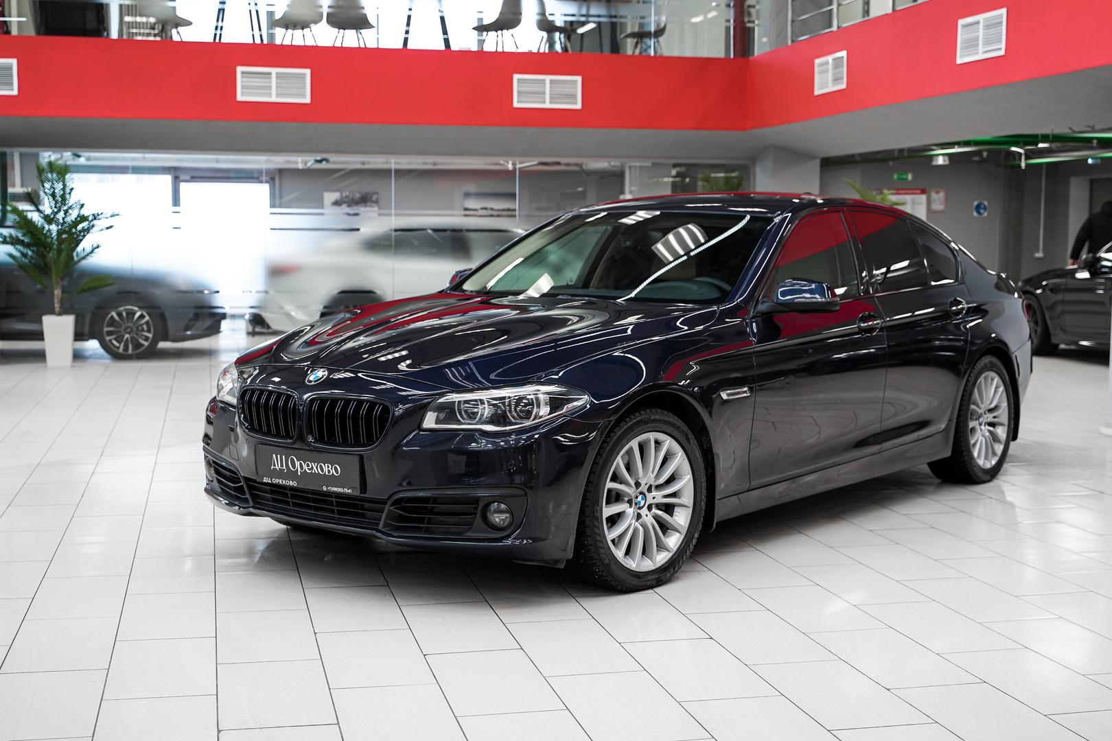 BMW 5 серии 2014, синий, ДЦ Орехово