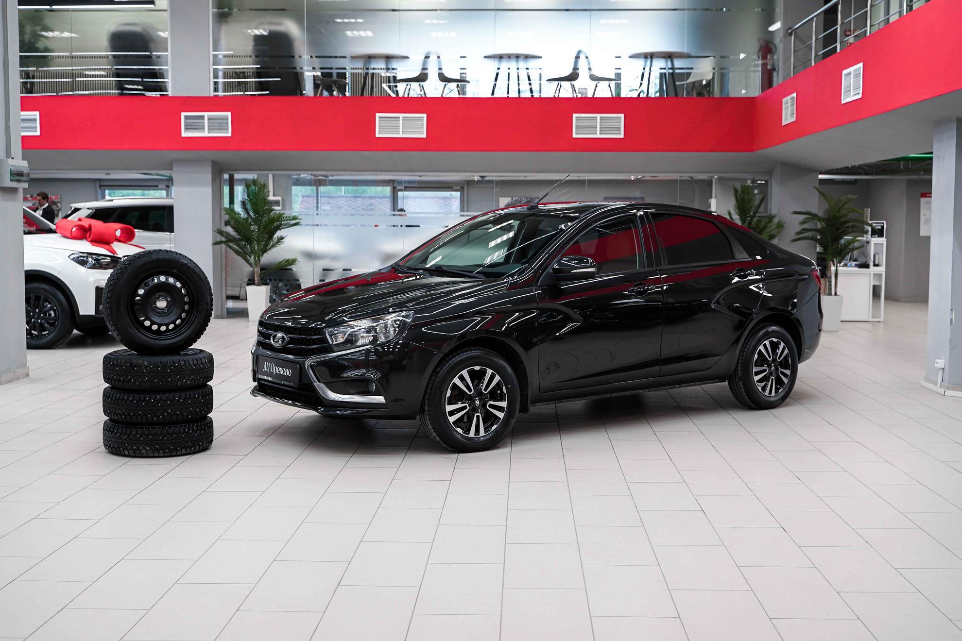 LADA (ВАЗ) Vesta 2017, черный, ДЦ Орехово