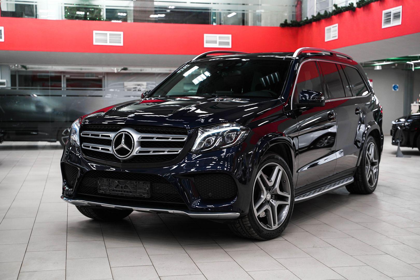 Mercedes-Benz GLS 2016, синий, ДЦ Орехово