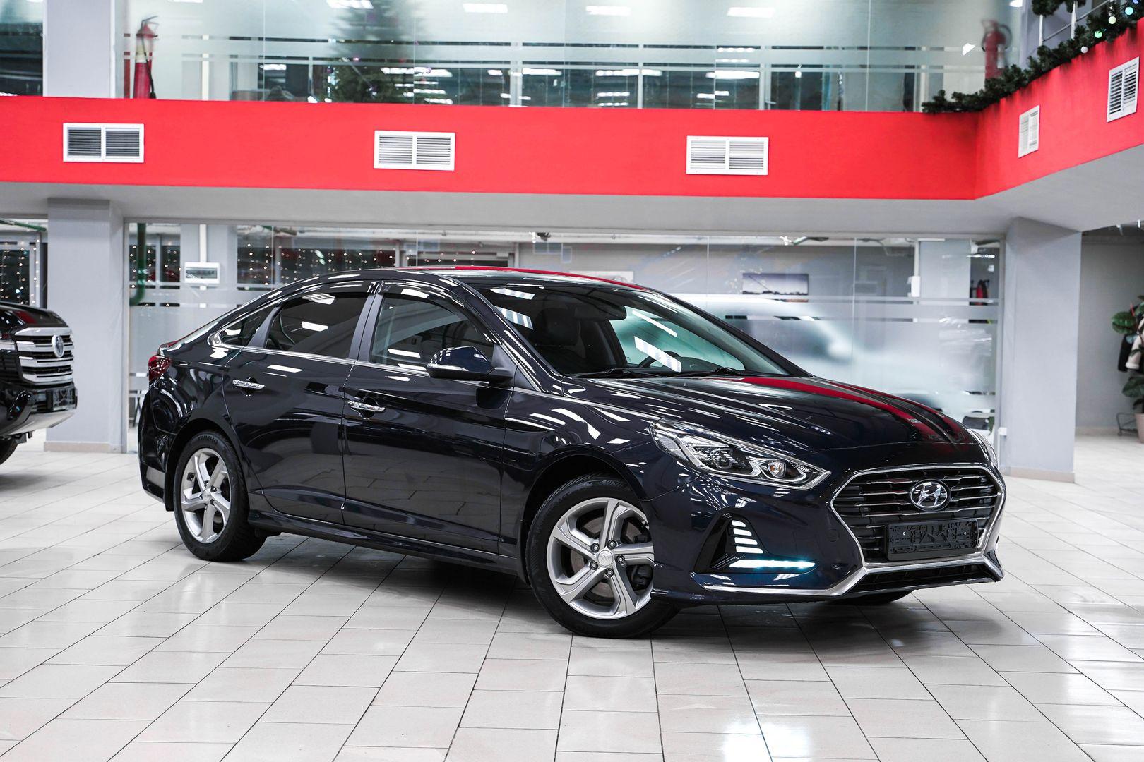 Hyundai Sonata 2018, синий, ДЦ Орехово