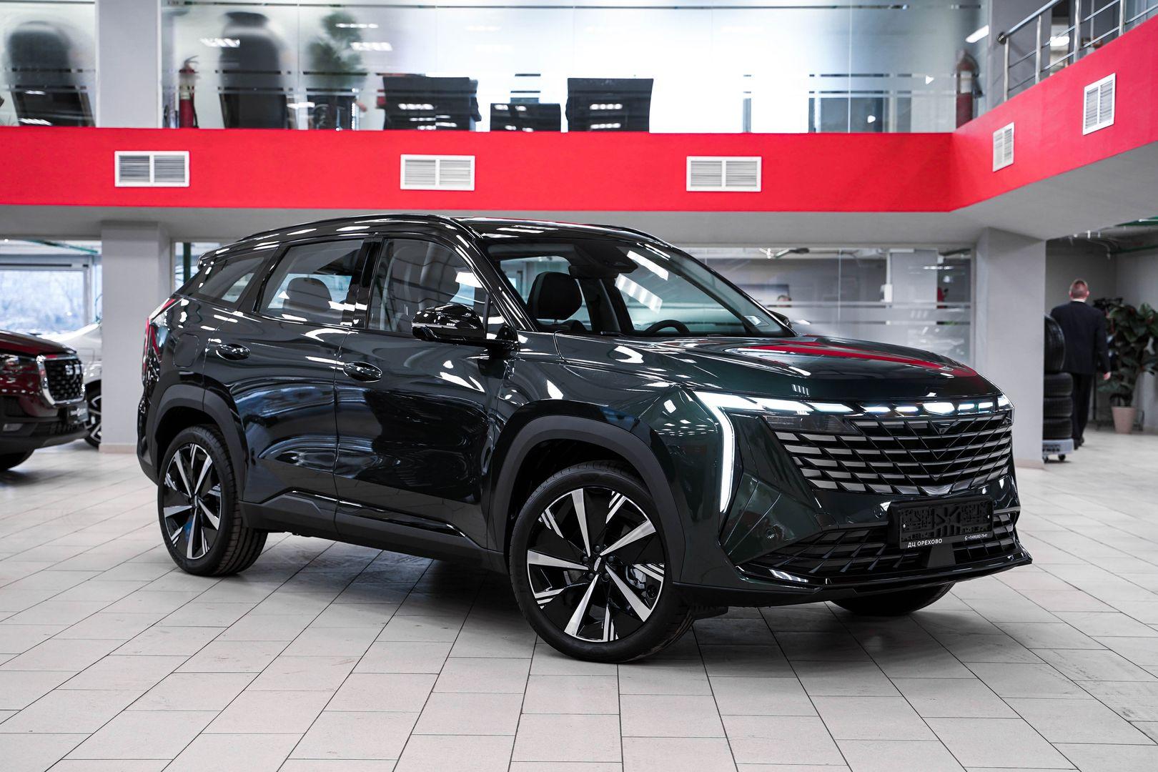 Geely Atlas 2024, зеленый, ДЦ Орехово
