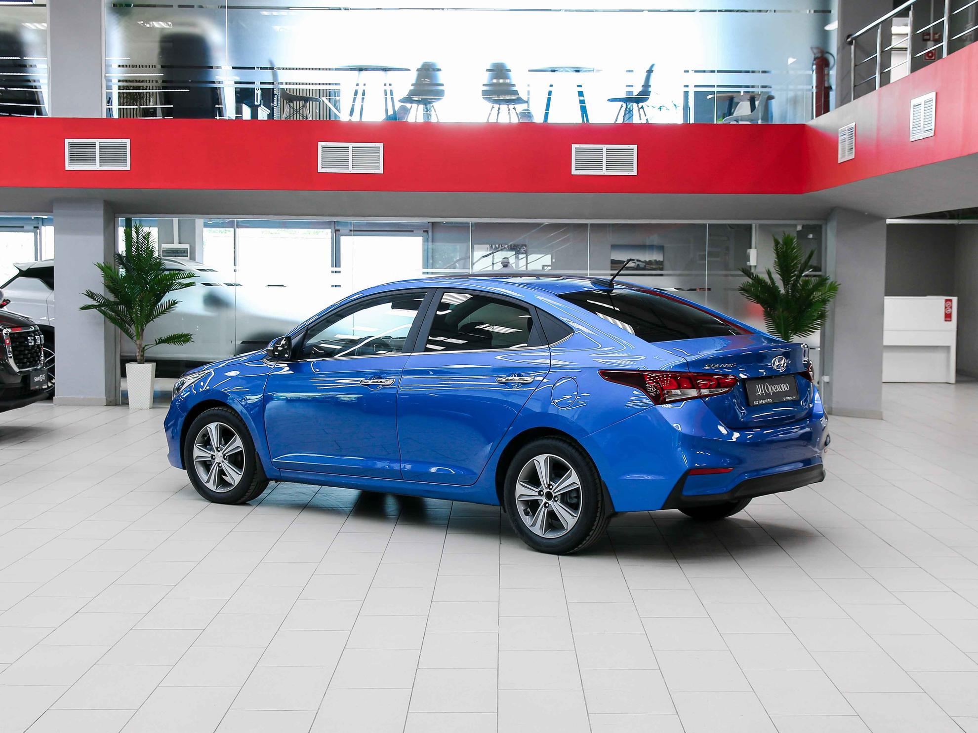 Hyundai Solaris 2017, синий, ДЦ Орехово
