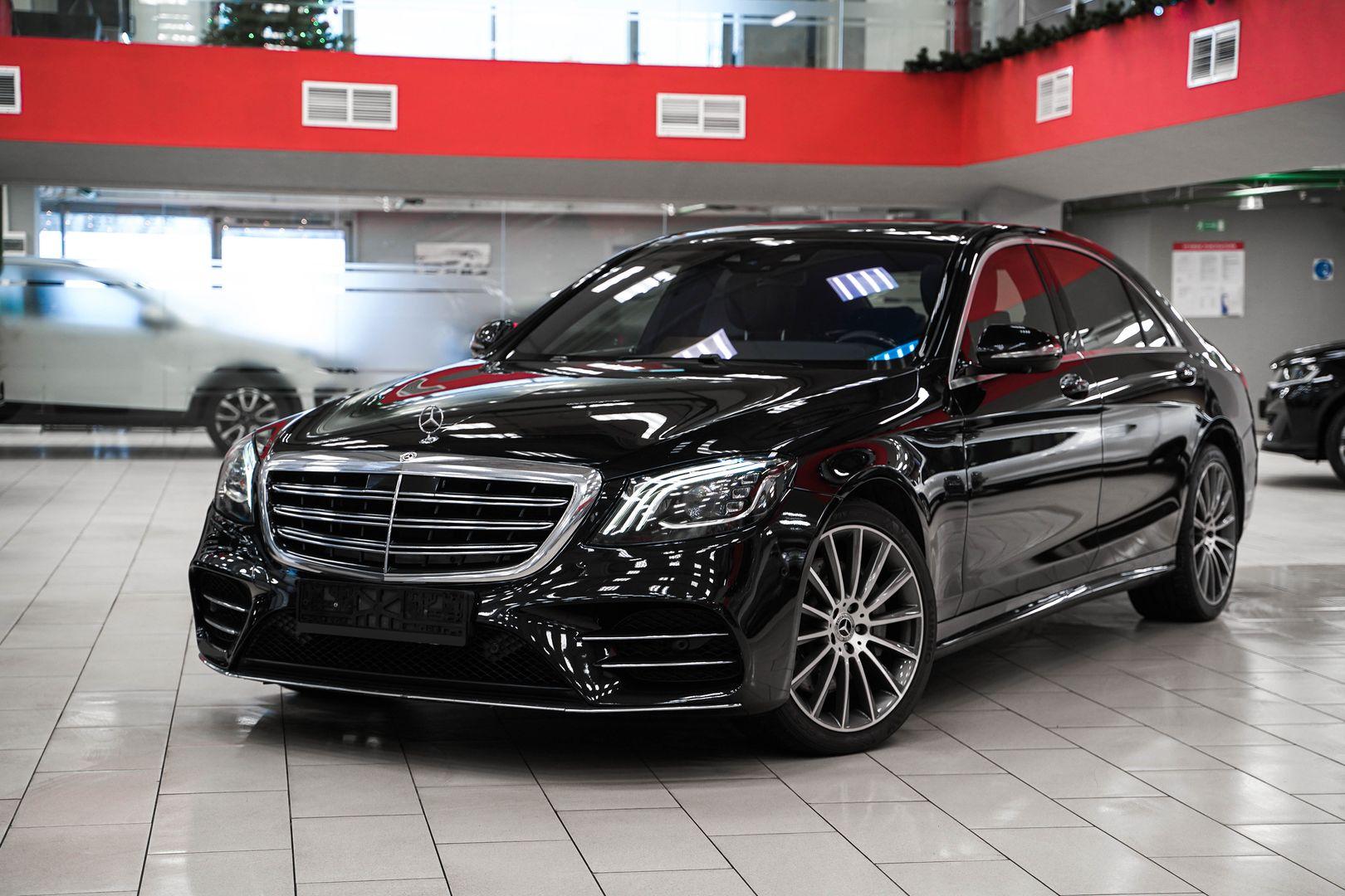 Mercedes-Benz S-Класс 2018, черный, ДЦ Орехово