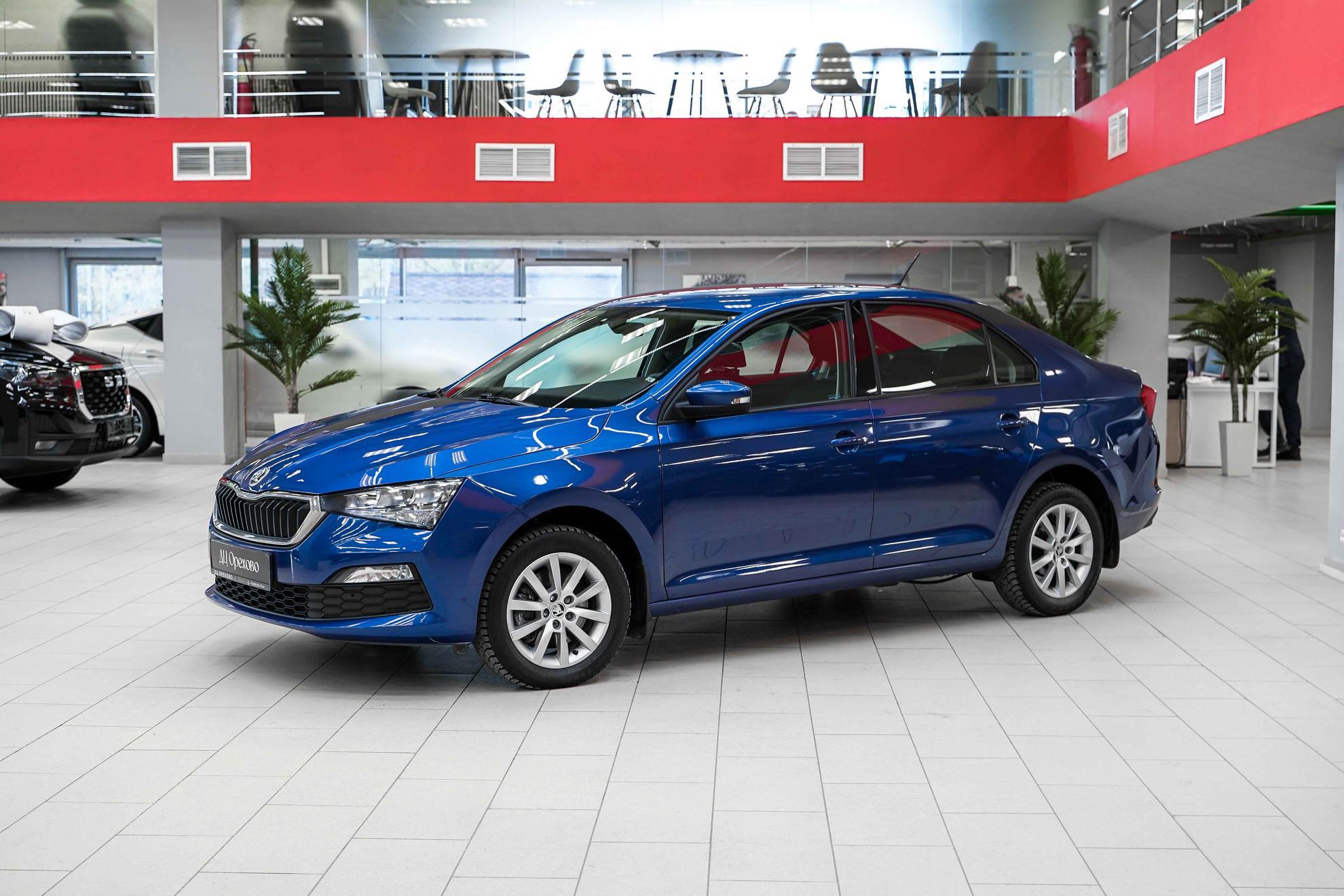 Skoda Rapid 2021, синий, ДЦ Орехово