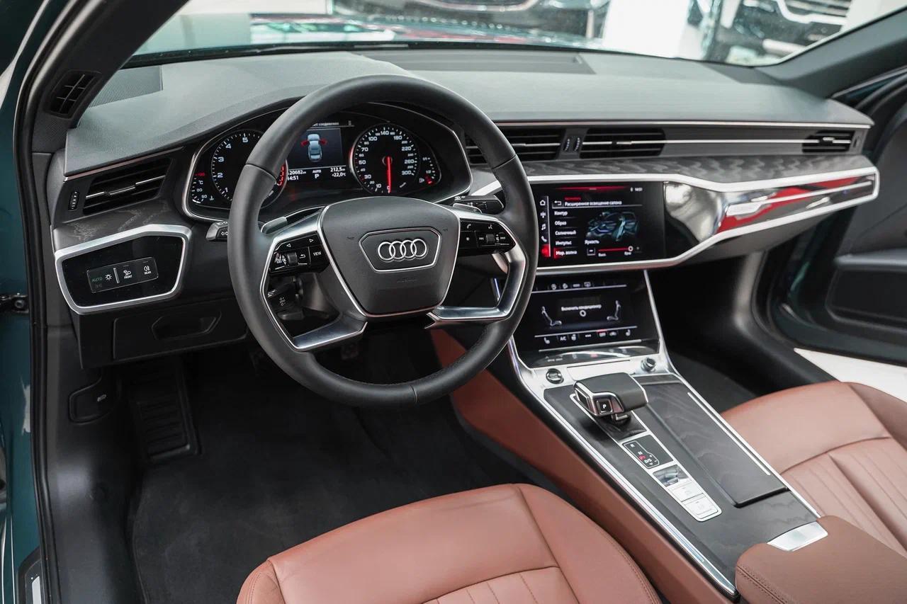 Audi A6 2021, зеленый, ДЦ Орехово