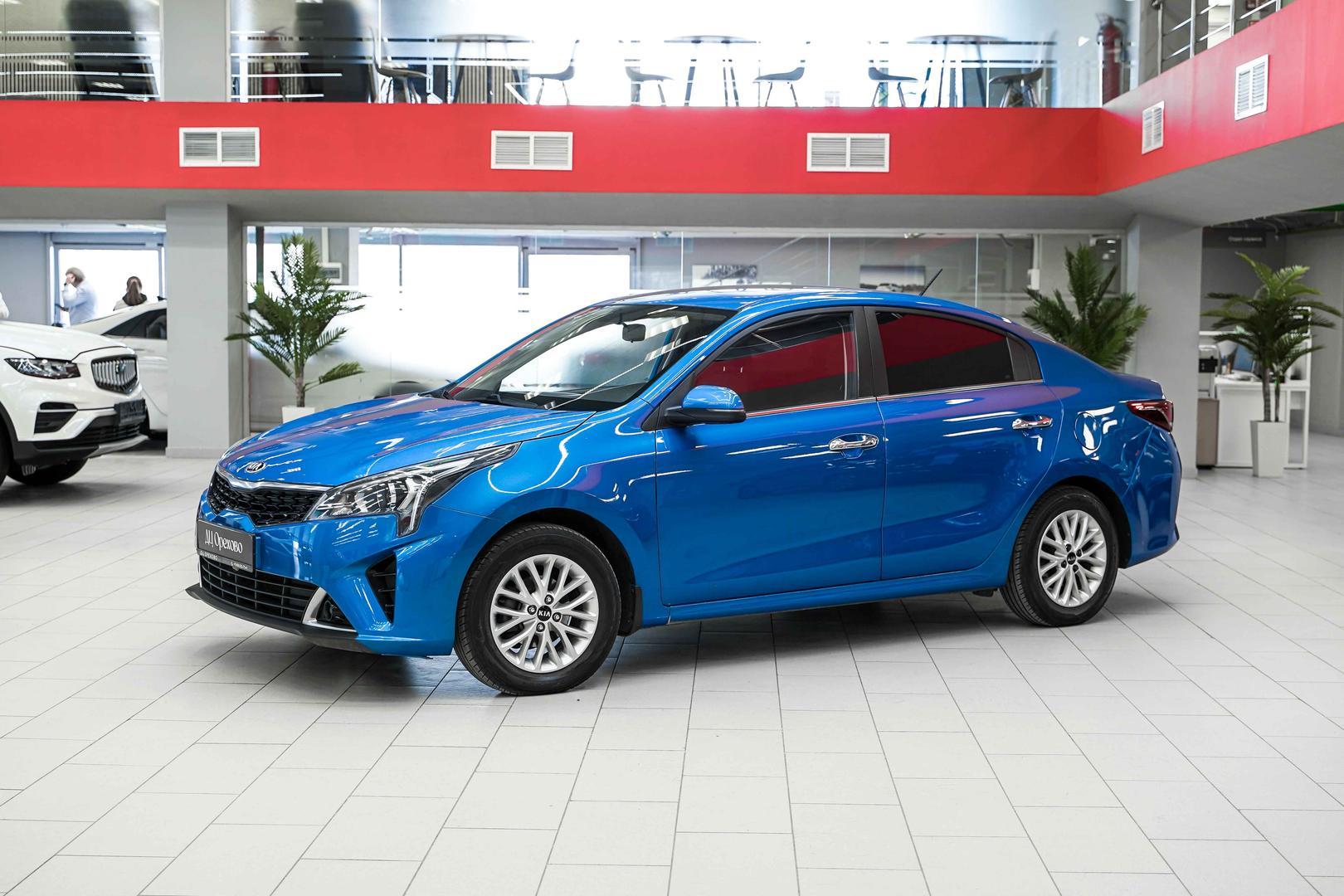 Kia Rio 2021, синий, ДЦ Орехово