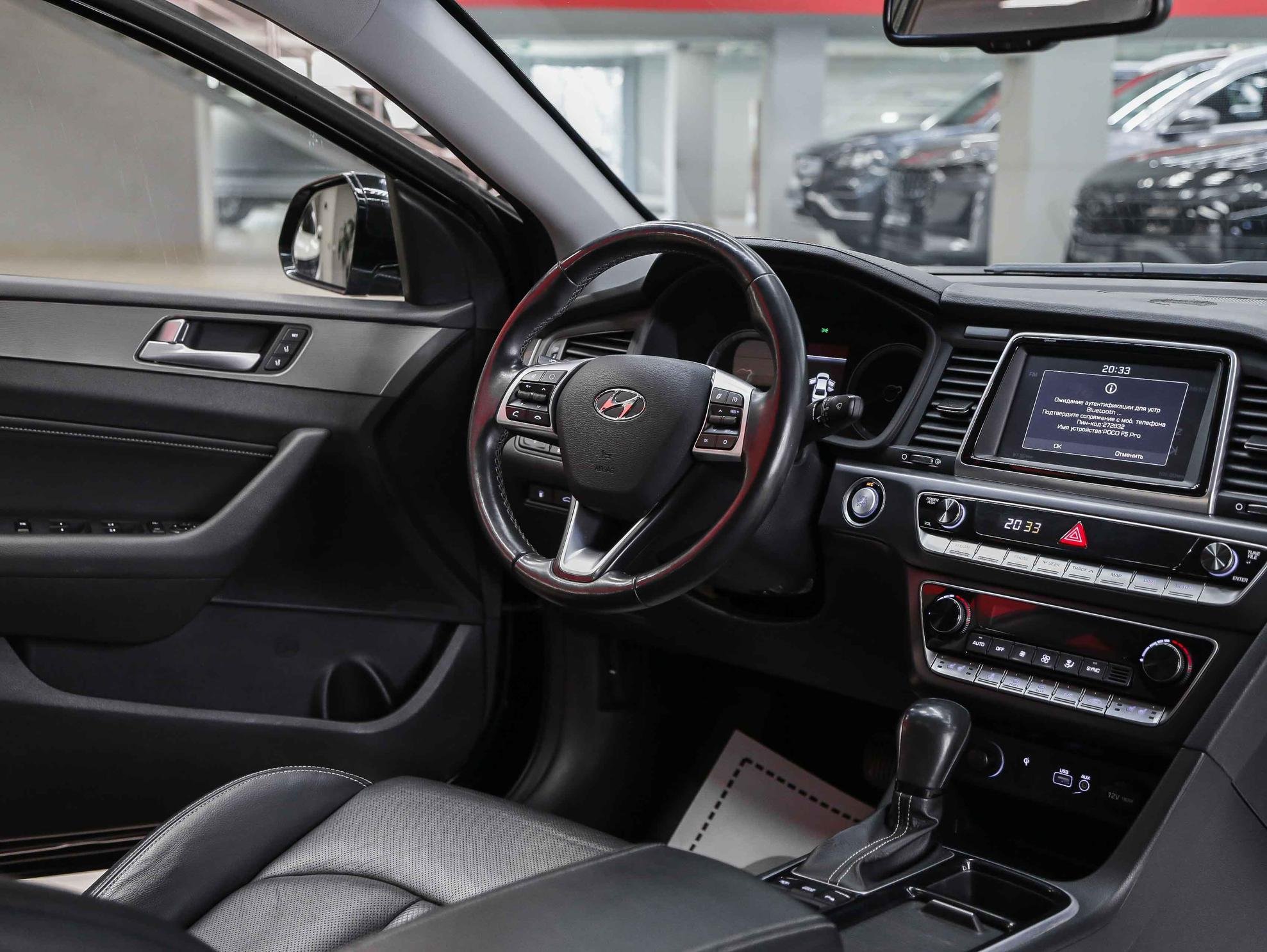 Hyundai Sonata 2019, черный, ДЦ Орехово