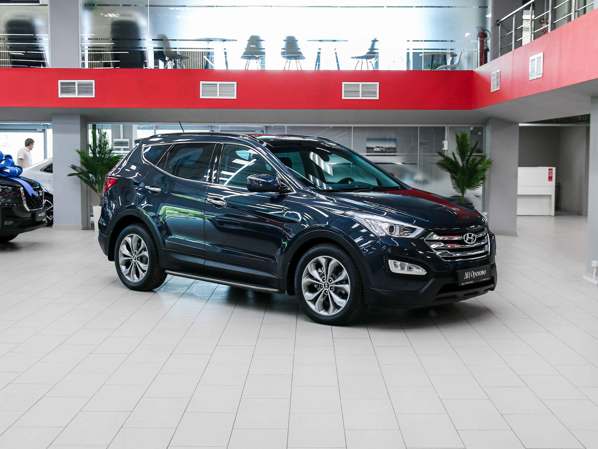 Hyundai Santa Fe 2013, синий, ДЦ Орехово