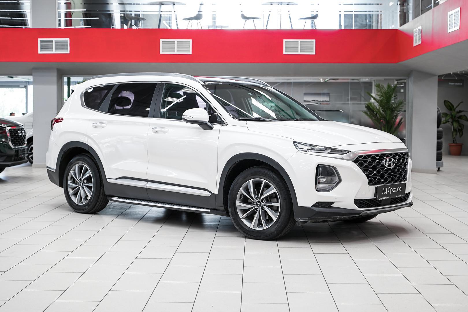 Hyundai Santa Fe 2019, белый, ДЦ Орехово