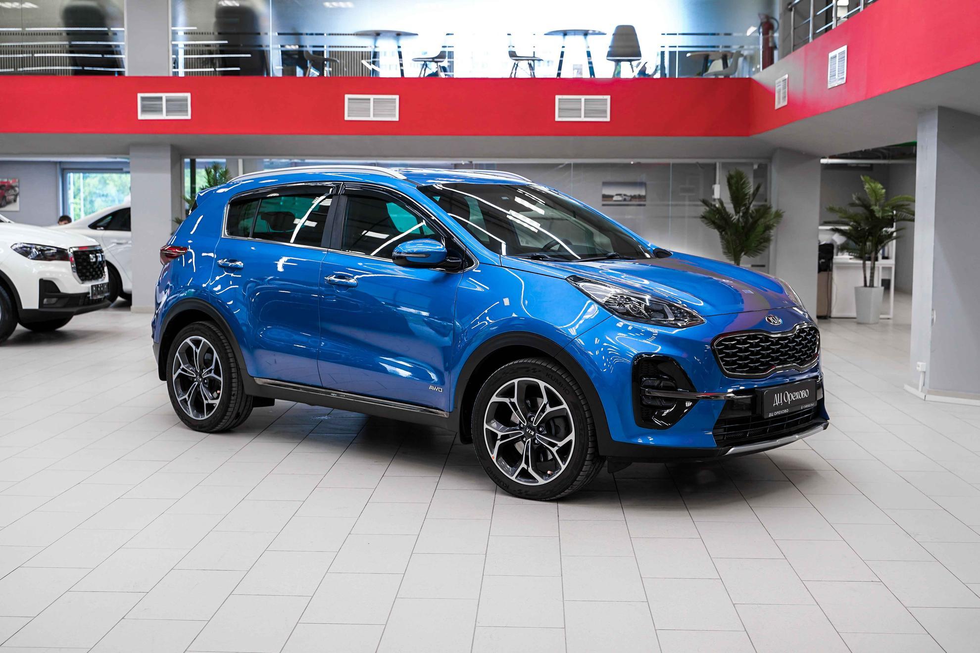 Kia Sportage 2018, синий, ДЦ Орехово