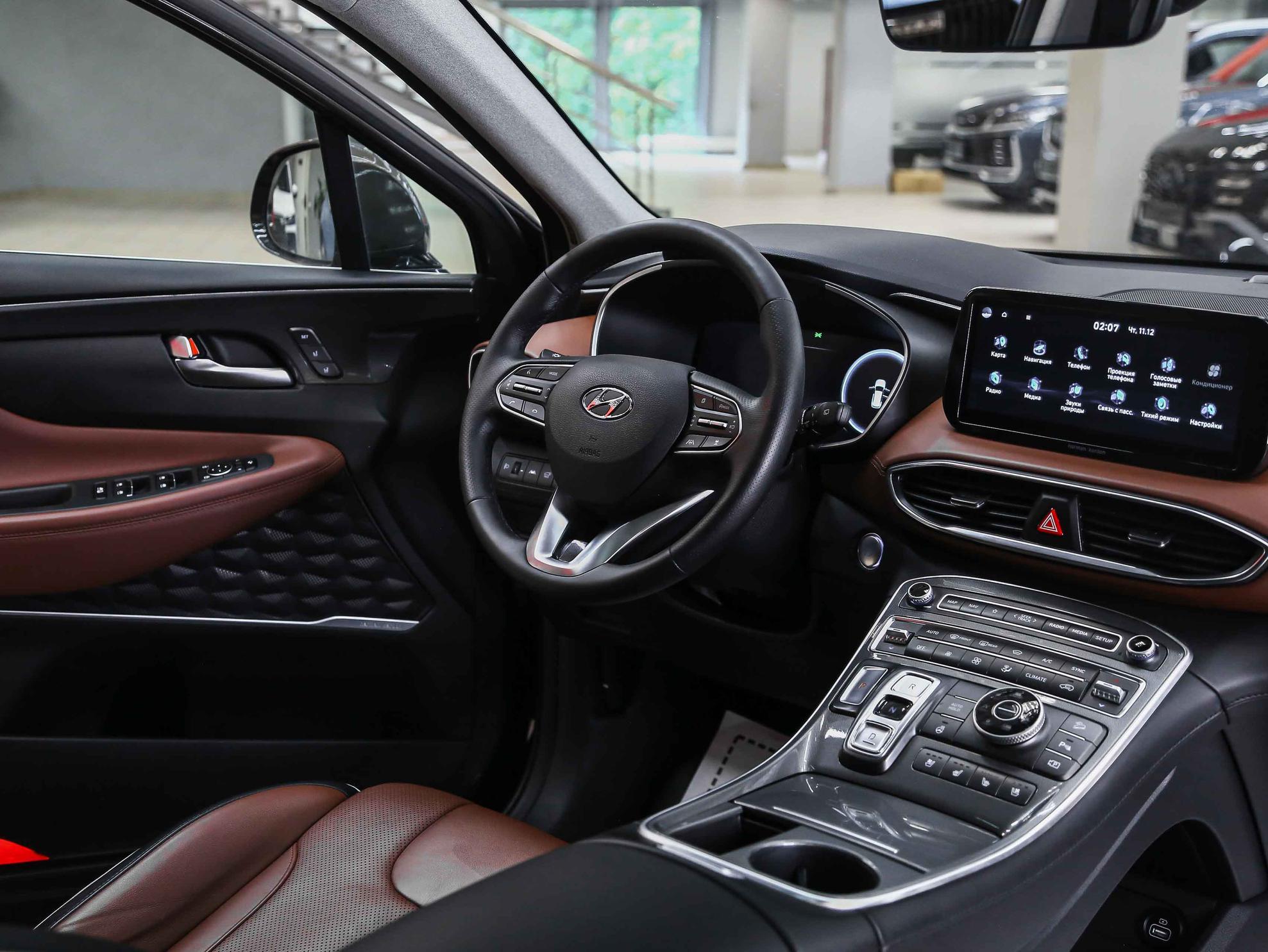 Hyundai Santa Fe 2021, коричневый, ДЦ Орехово