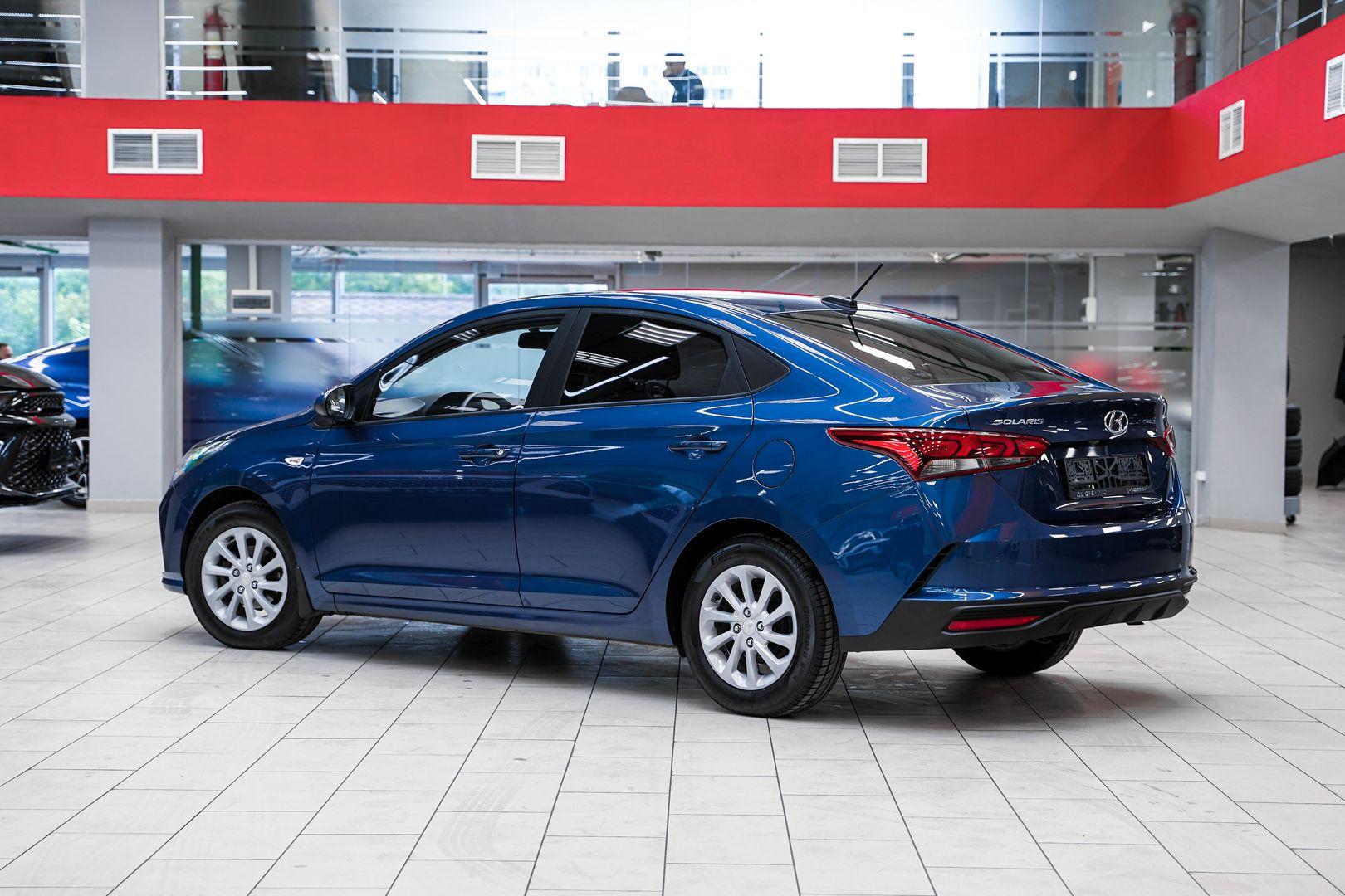 Hyundai Solaris 2021, синий, ДЦ Орехово