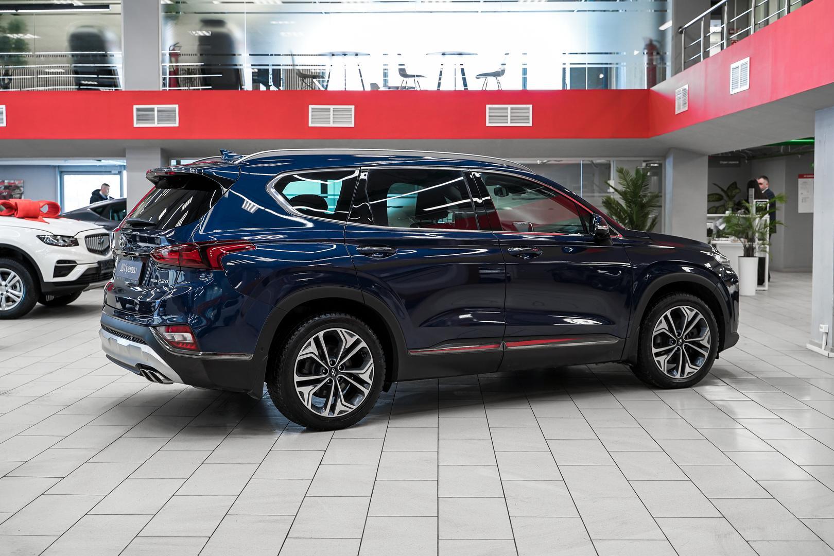 Hyundai Santa Fe 2019, синий, ДЦ Орехово