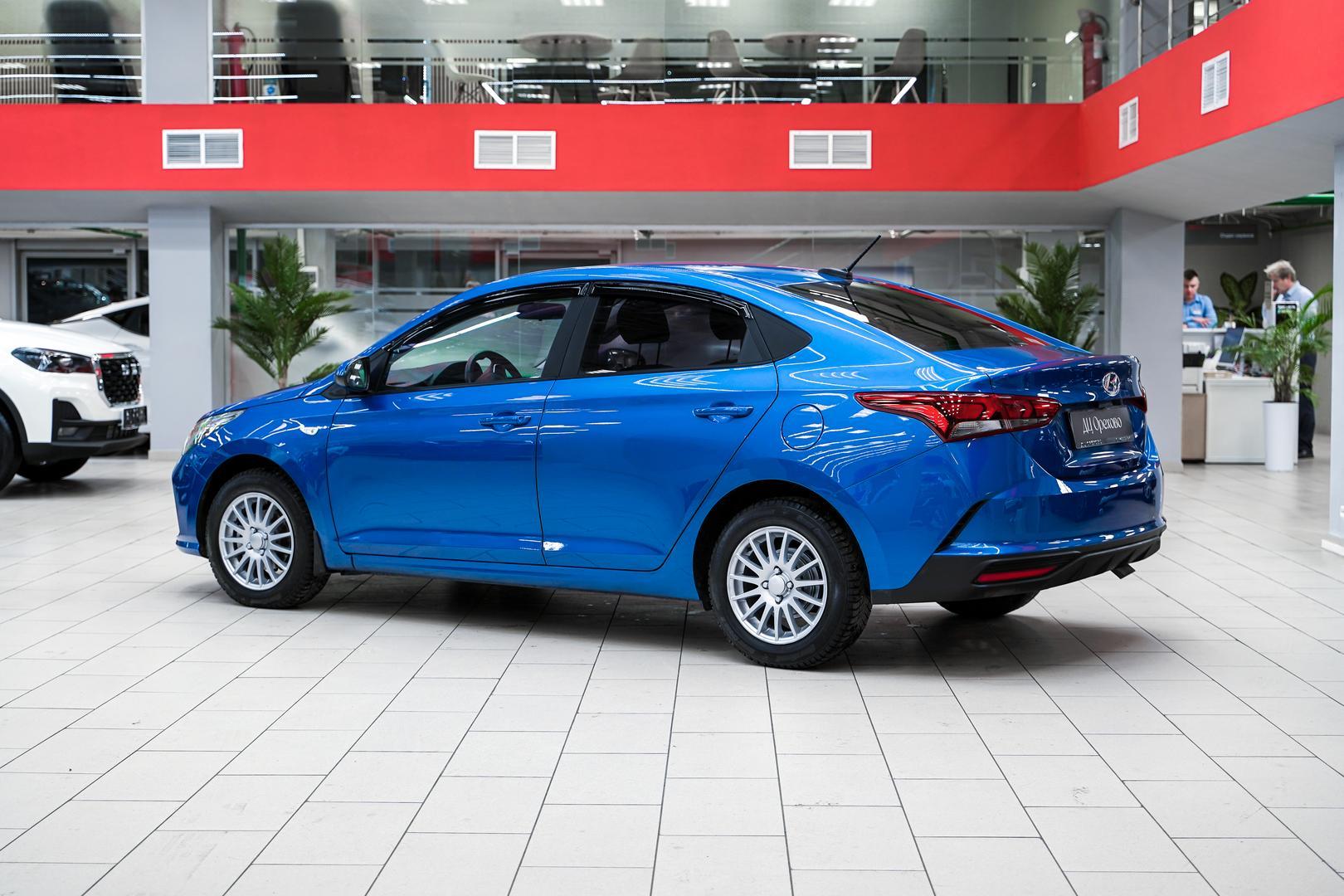 Hyundai Solaris 2021, синий, ДЦ Орехово