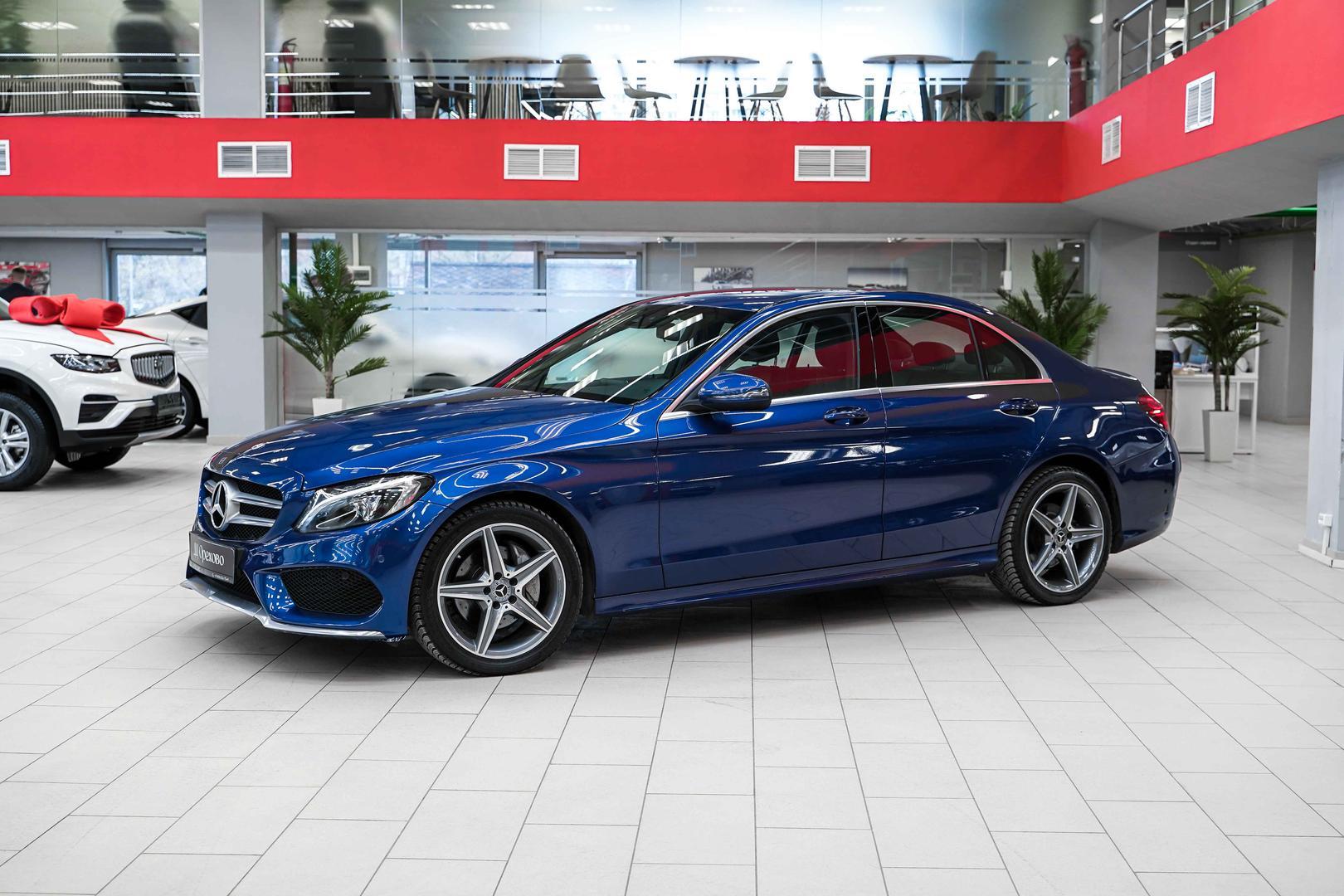 Mercedes-Benz C-Класс 2017, синий, ДЦ Орехово