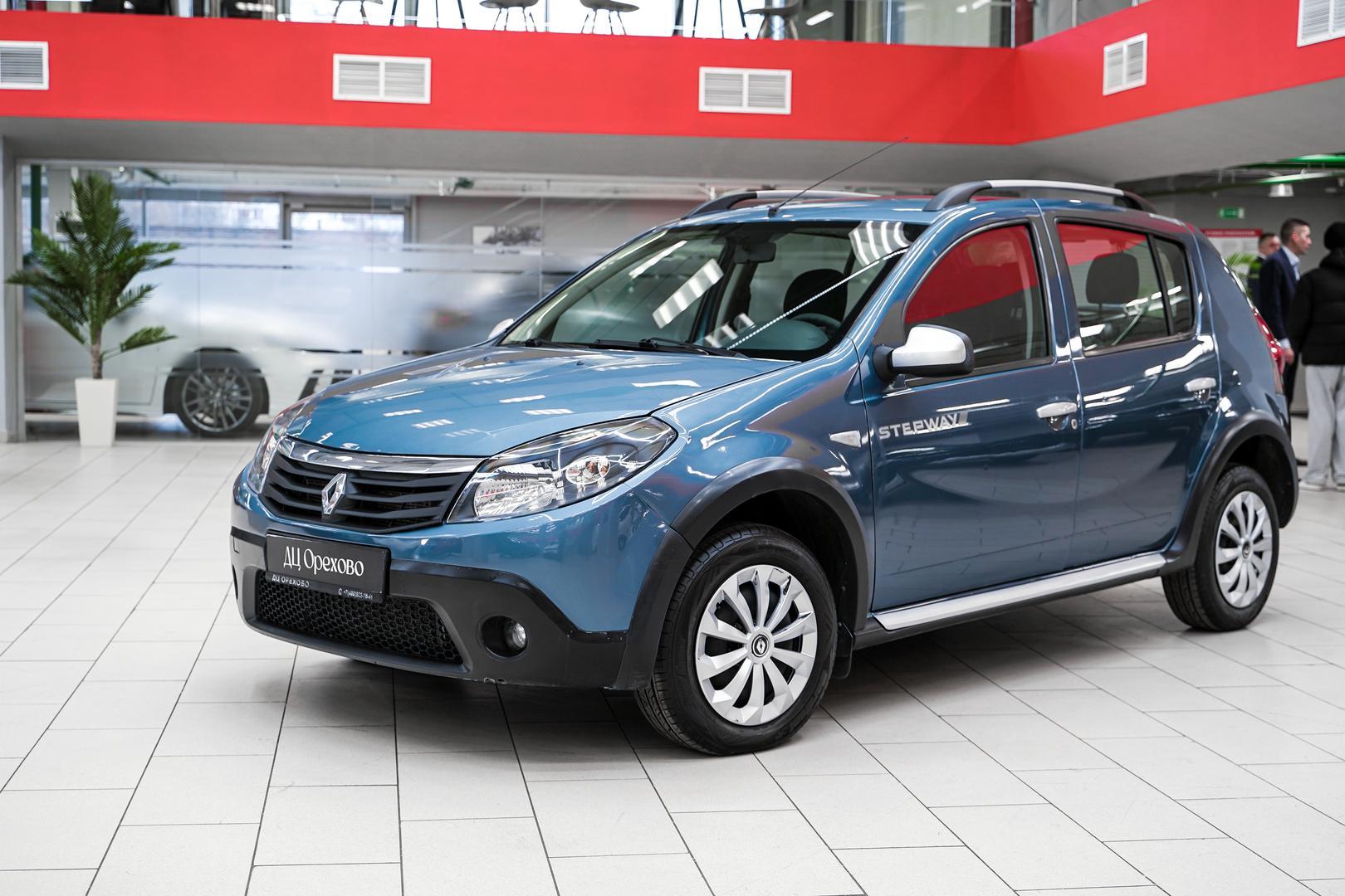 Renault Sandero 2013, синий, ДЦ Орехово