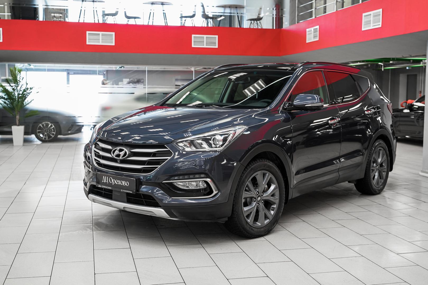 Hyundai Santa Fe 2018, синий, ДЦ Орехово