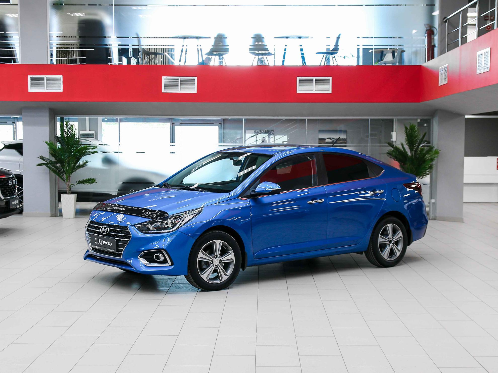 Hyundai Solaris 2017, синий, ДЦ Орехово