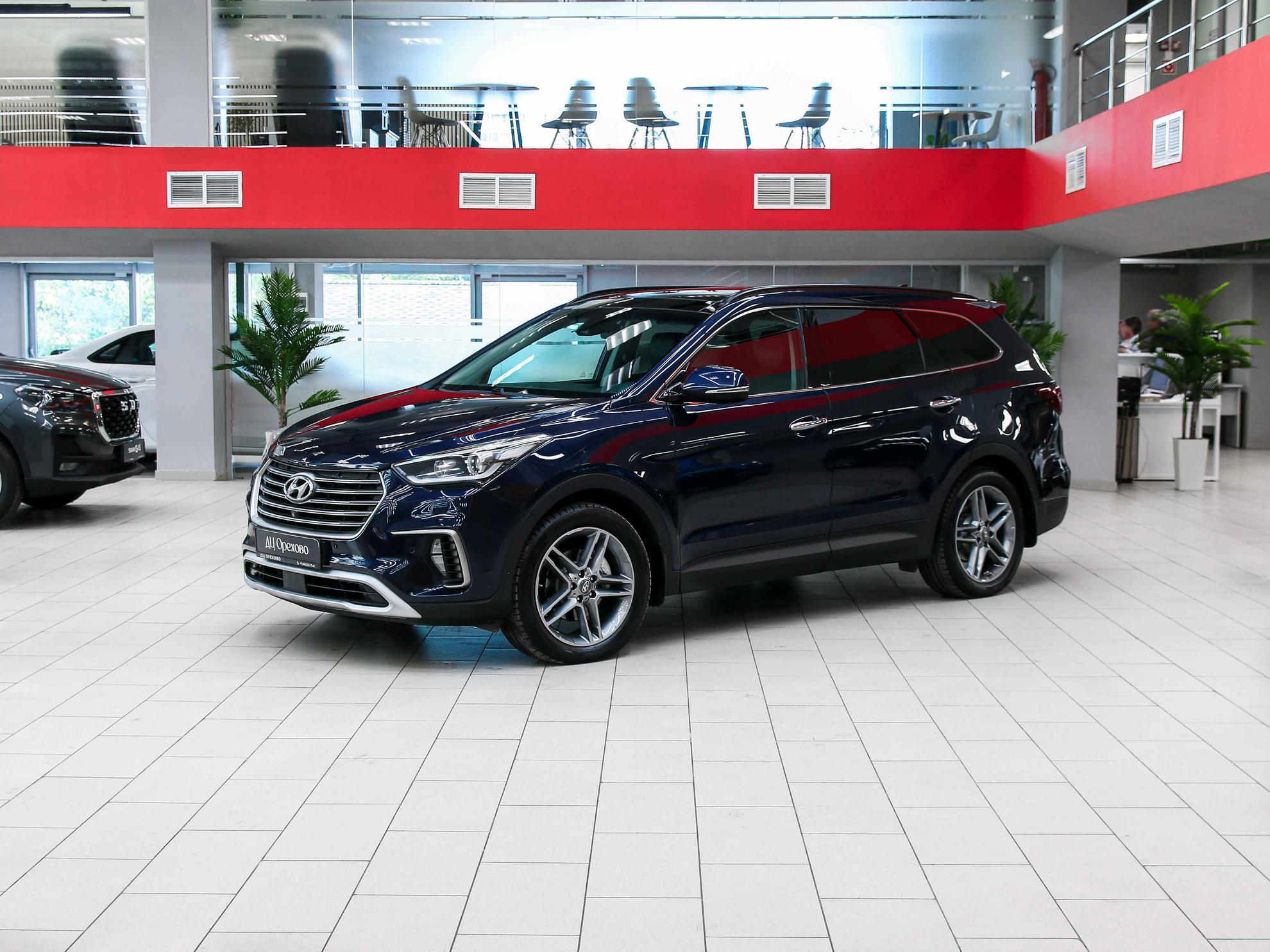 Hyundai Santa Fe 2017, синий, ДЦ Орехово