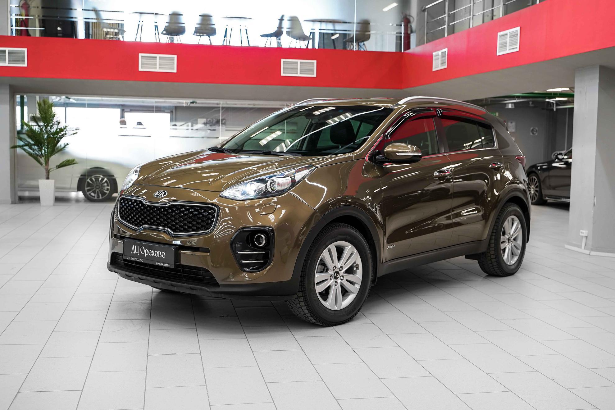 Kia Sportage 2016, зеленый, ДЦ Орехово